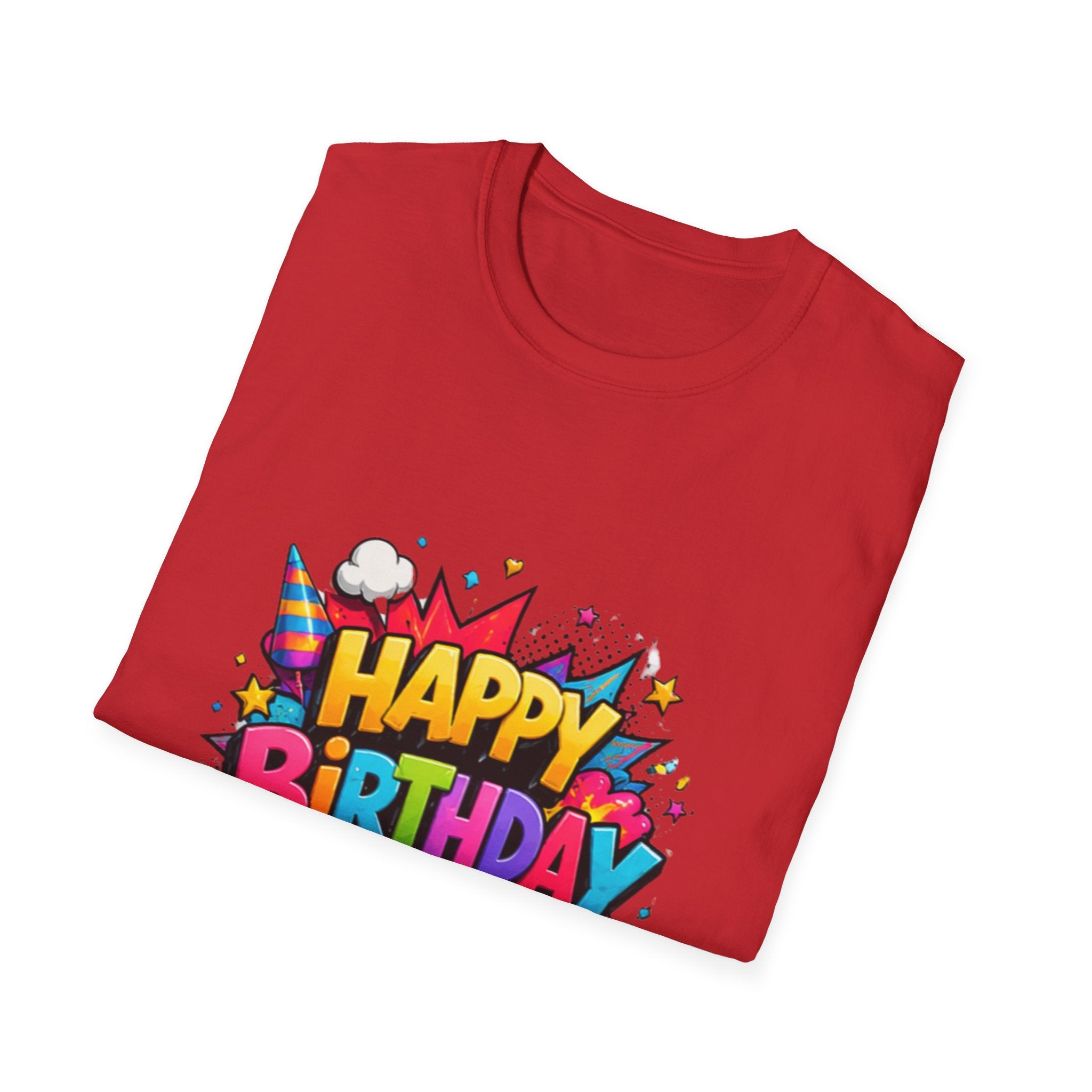 Happy Birthday Have Fun" Colorful Party Tee