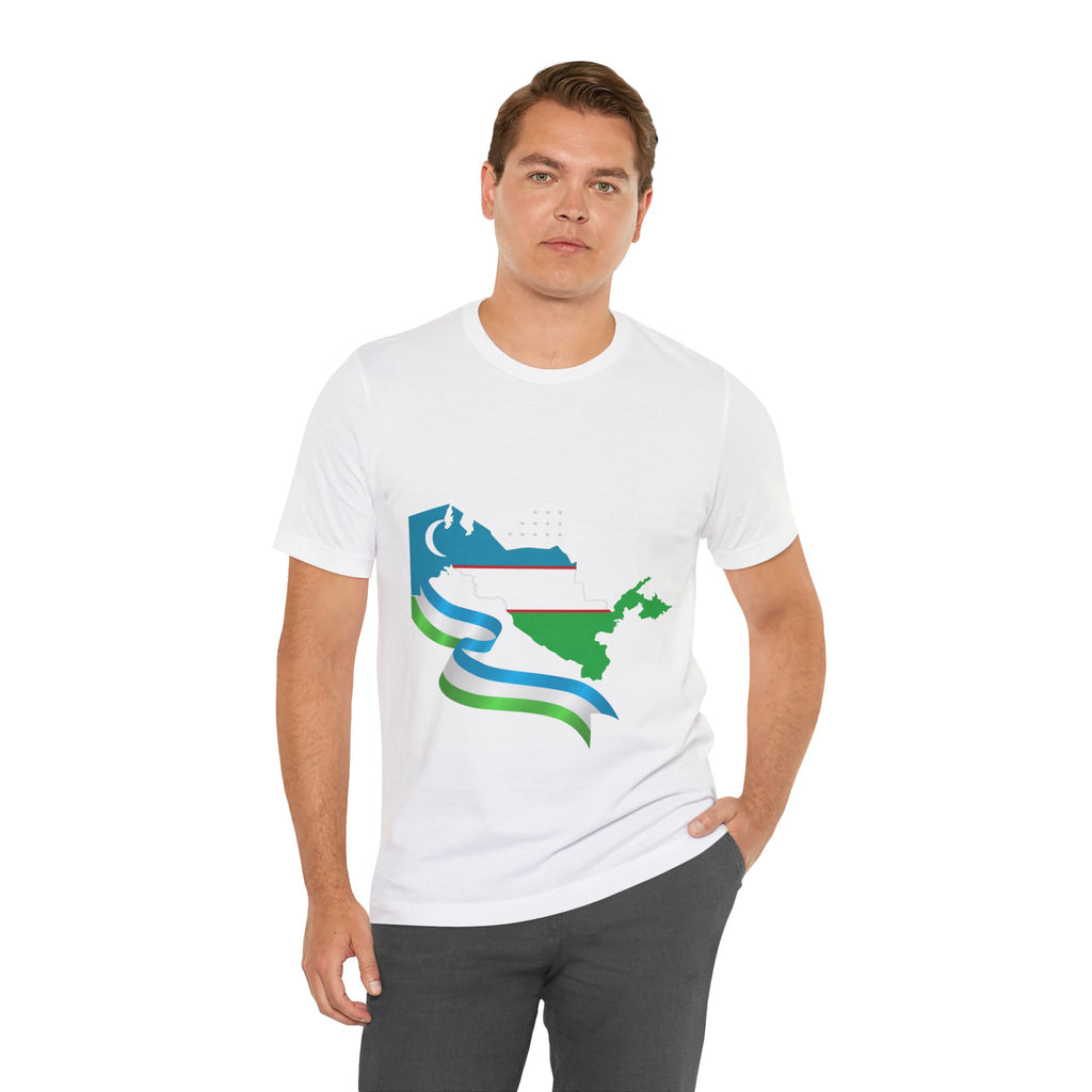 Uzbekistan Flag Soccer Tee — Cup Football Fan Shirt
