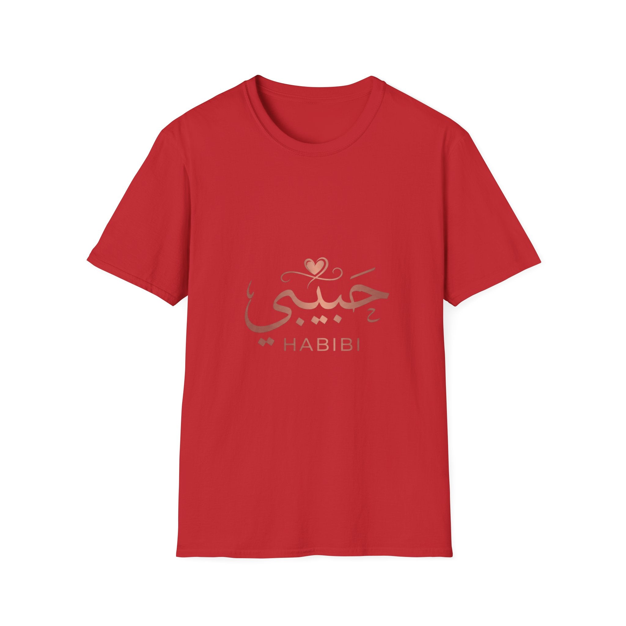 Habibi Script T-Shirt — Arabic Love Tee with Heart Accent
