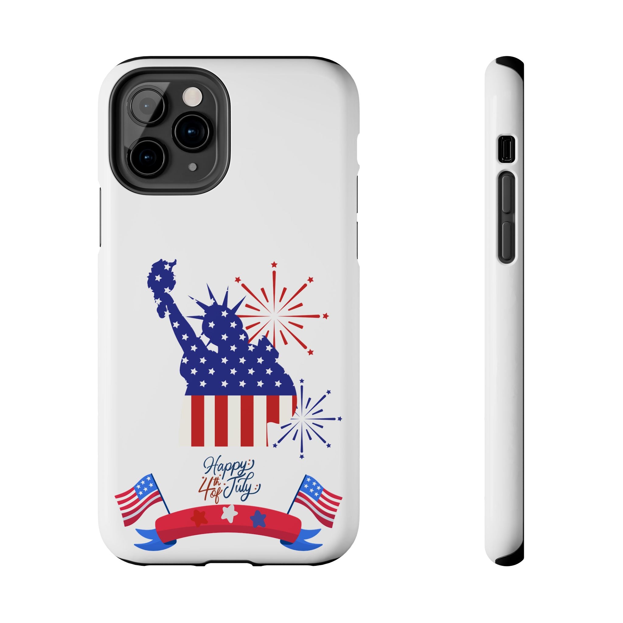 4th of July Tough Phone Case — Statue of Liberty USA Flag Design