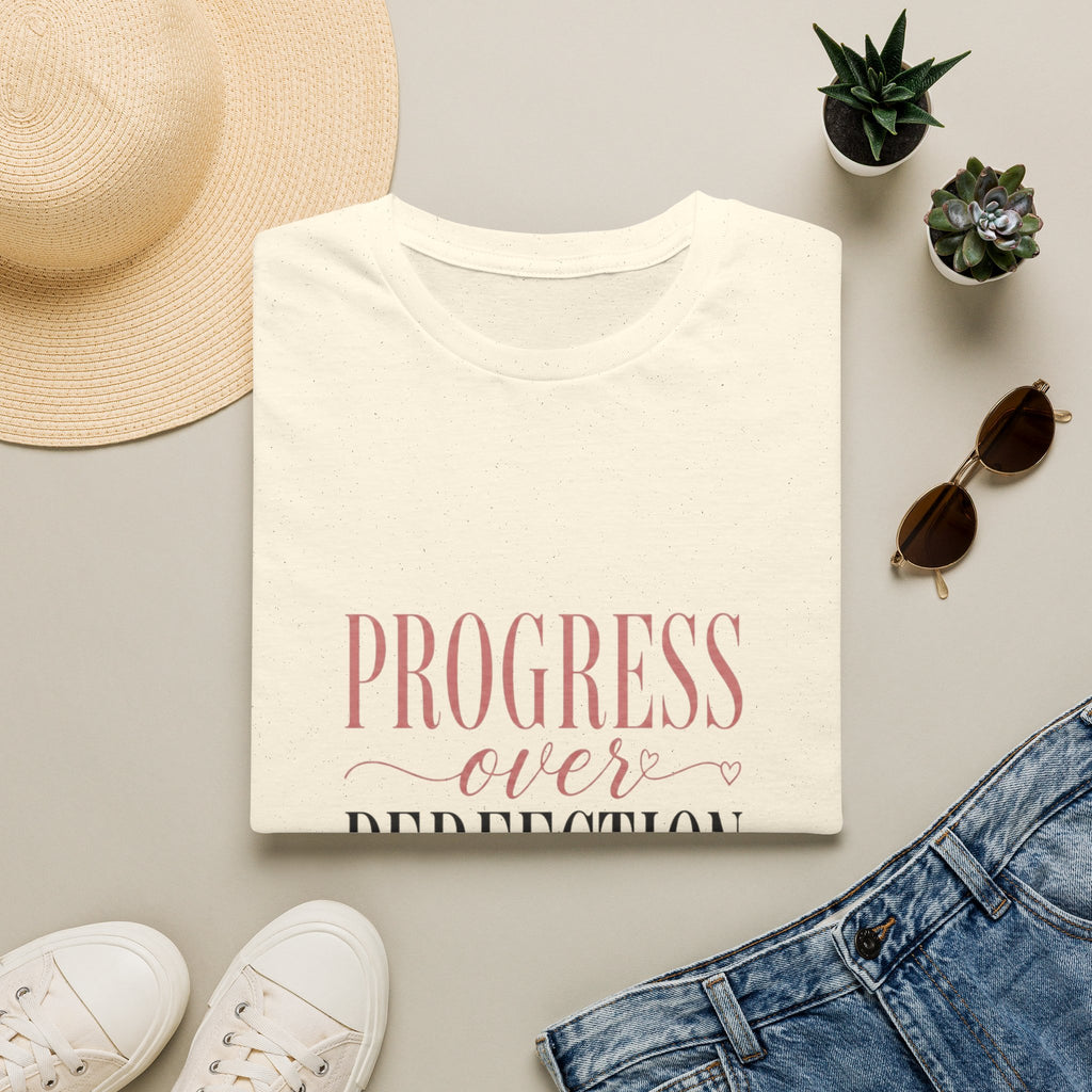 Progress Over Perfection T-Shirt — Inspirational Self-Love Tee