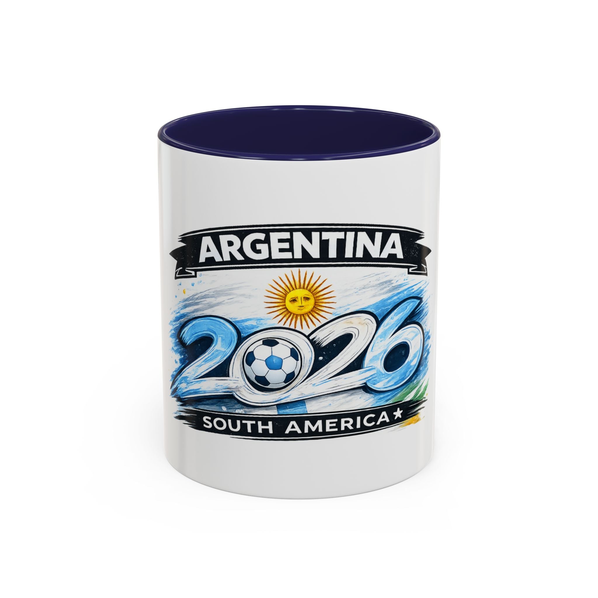 Argentina 2026 Soccer Cup Mug – Accent Coffee Cup (11/15oz)