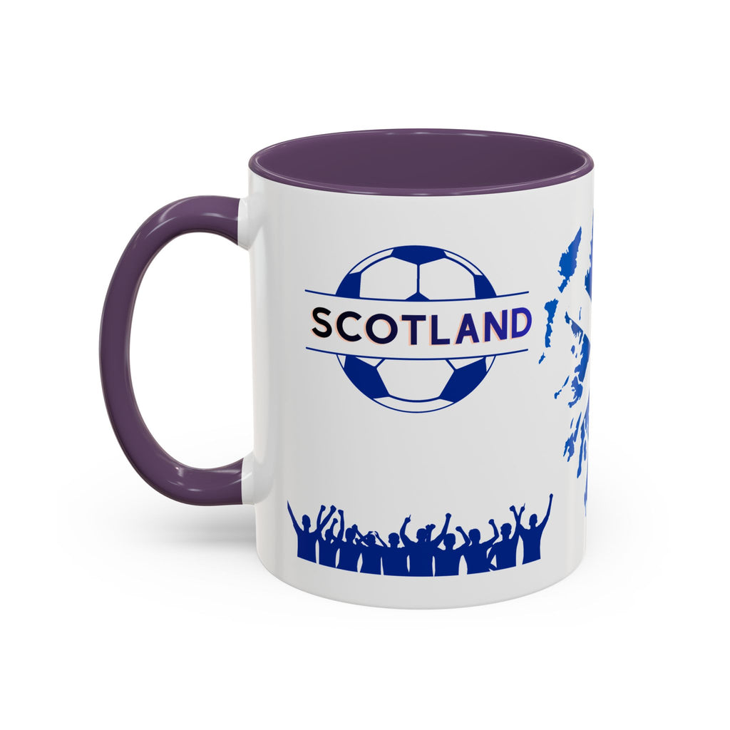 Scotland Soccer Fan Coffee Mug – Scottish Flag & Supporters 11/15oz Accent Mug