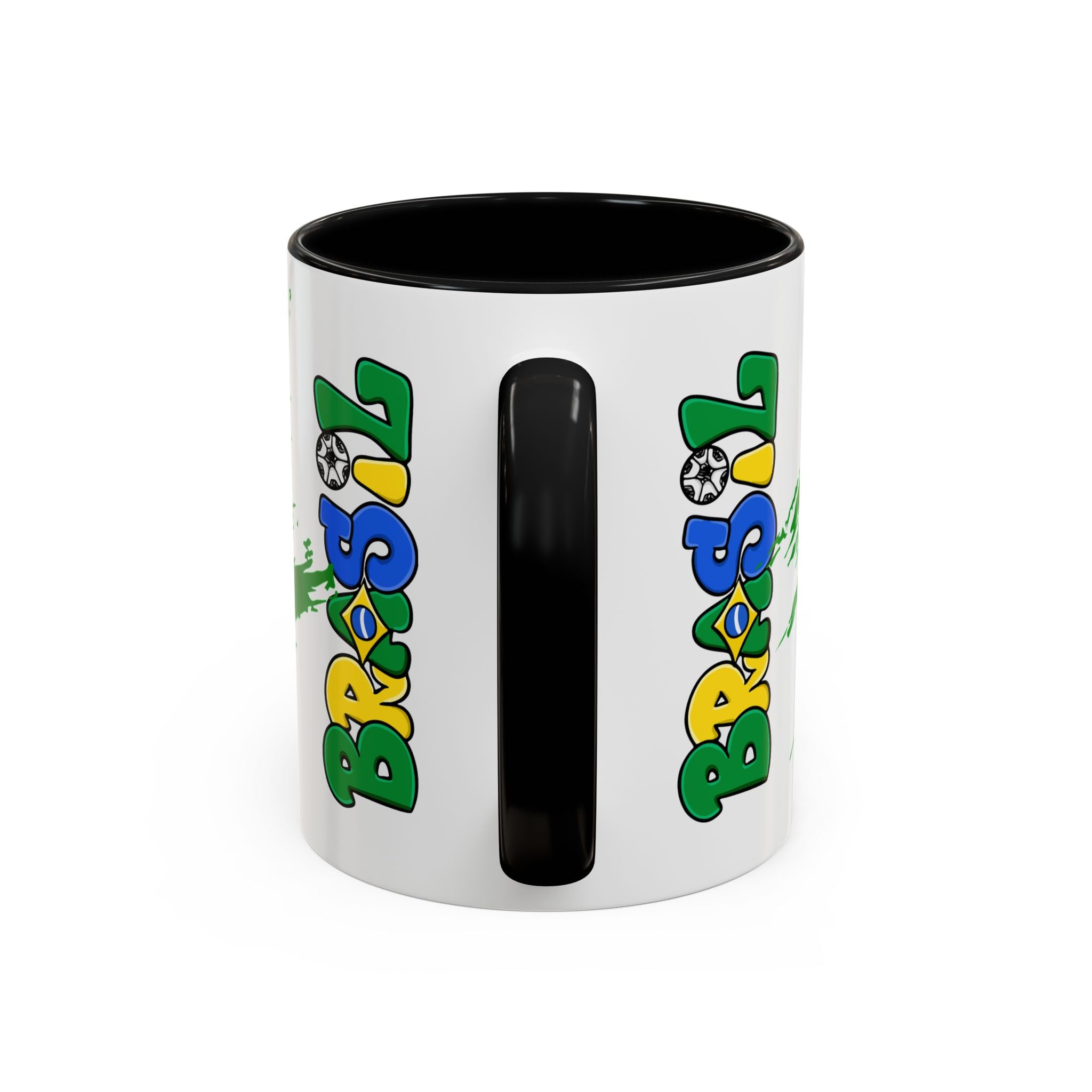 Brazil Flag Accent Coffee Mug — Brasil Pride 11/15oz