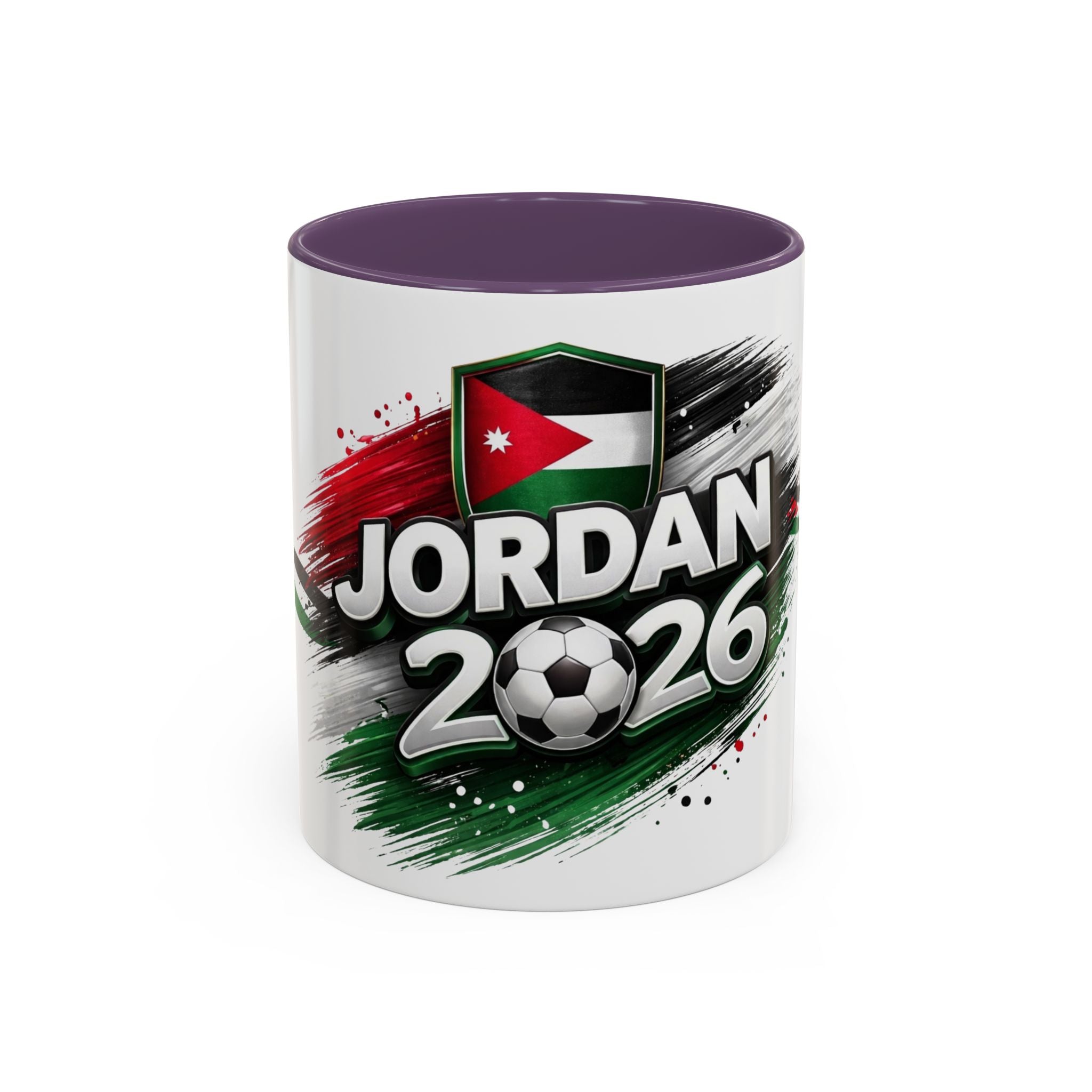 Jordan 2026 Soccer Accent Coffee Mug – Jordan Flag Football Fan Gift (11/15oz)