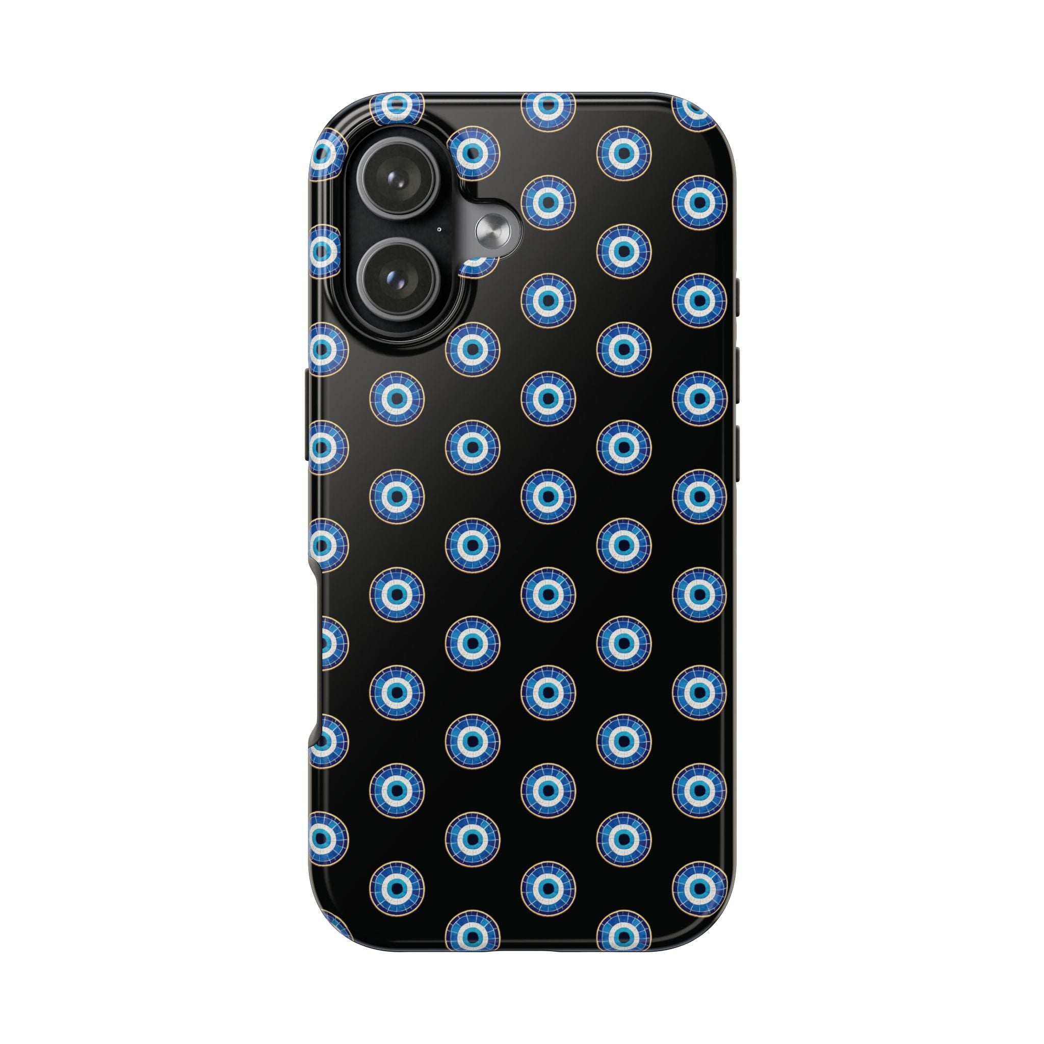 Evil Eye Pattern Tough Phone Case — Protective Blue Nazar Design