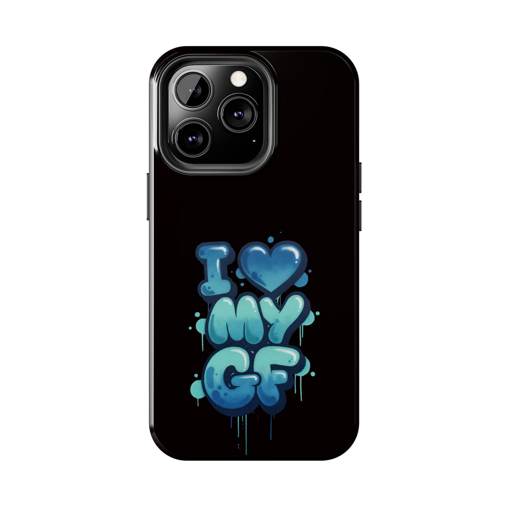 I Love My GF Phone Case — Protective Glossy "I  My GF" Design
