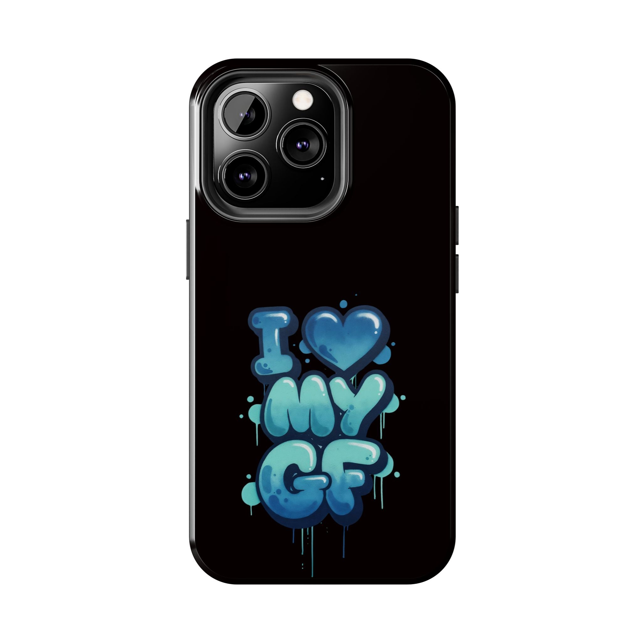 I Love My GF Phone Case — Protective Glossy "I  My GF" Design