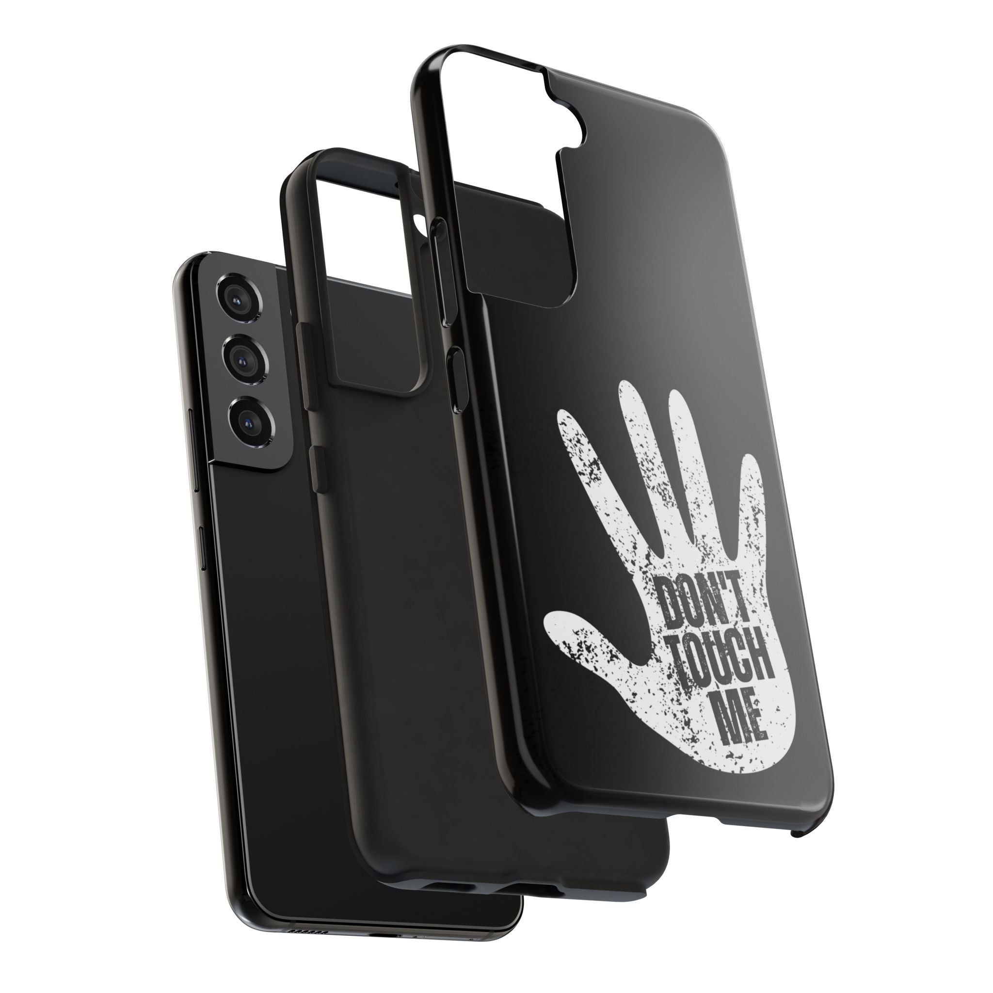 Phone Case — “Don’t Touch Me” Black Protective Tough Case