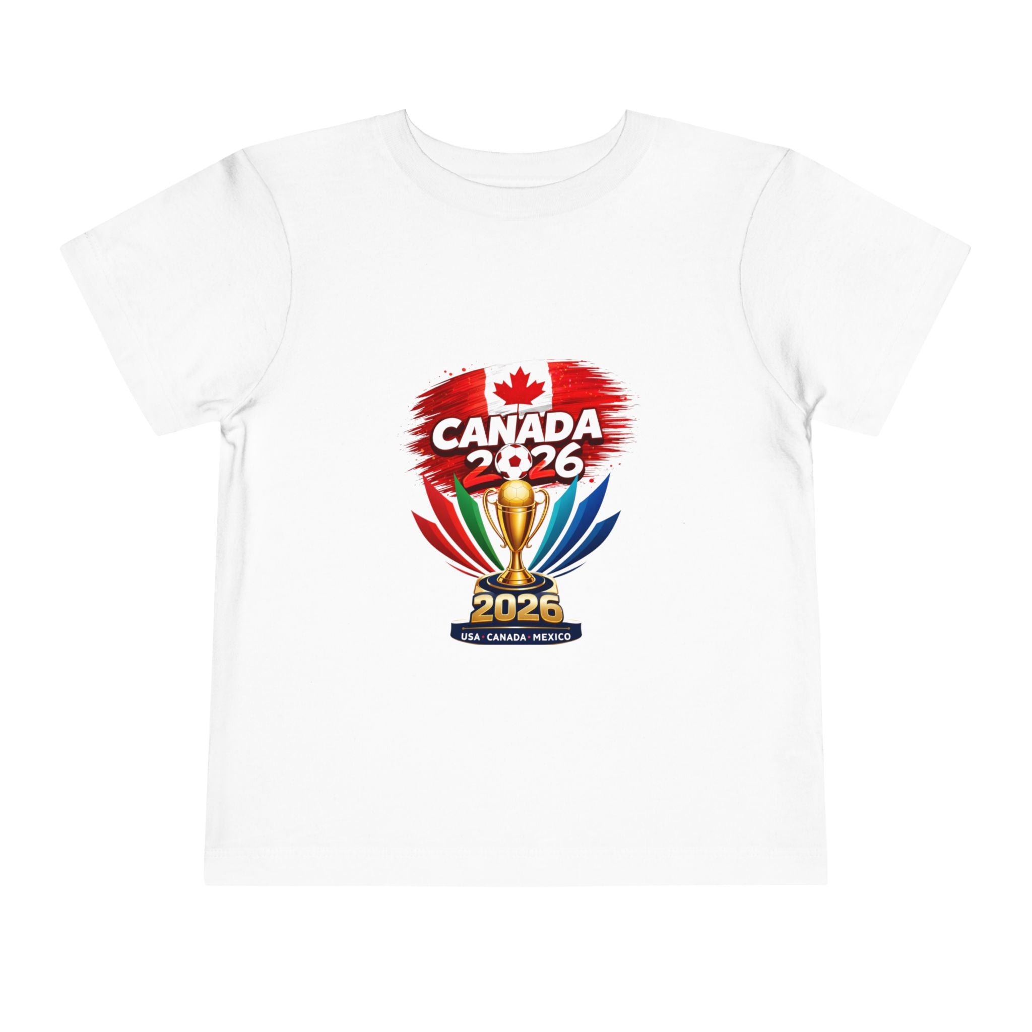 Canada 2026 Champion Toddler Tee — Soccer Cup Trophy Kids Shirt