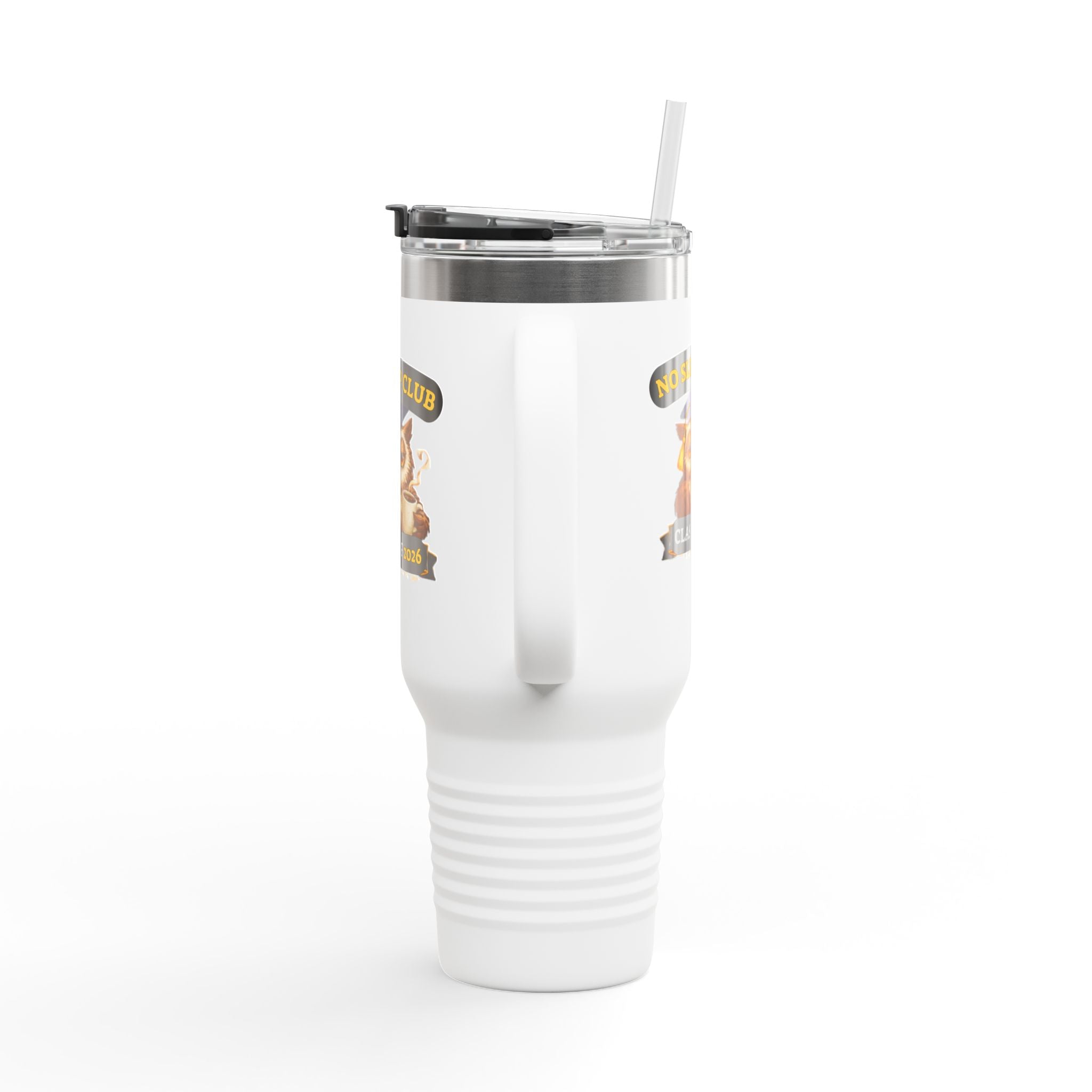40oz Insulated Travel Mug – "No Sleep Club" Class of 2026 Graduation Tumbler