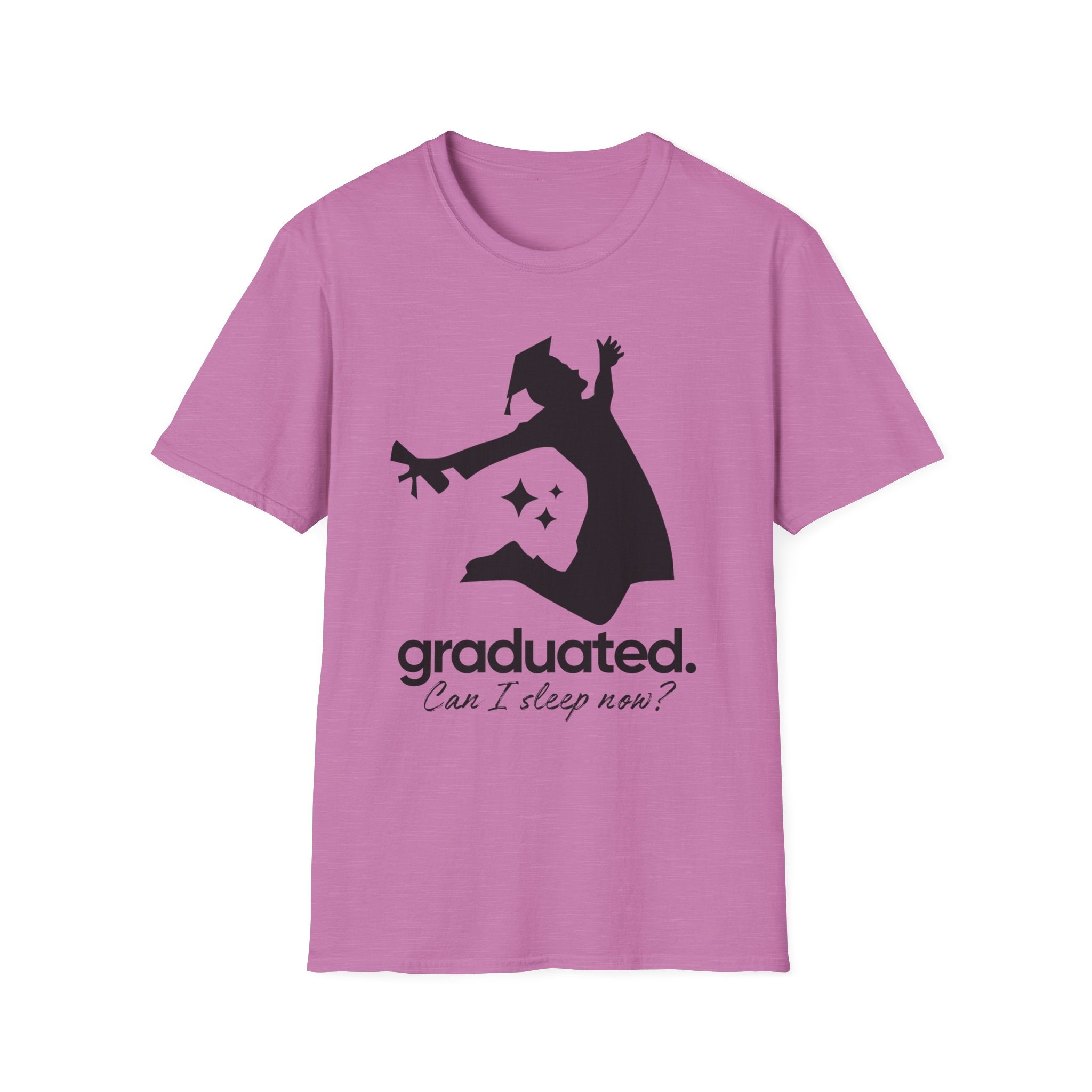 Graduated. Can I Sleep Now? T-Shirt - Funny Graduation Tee