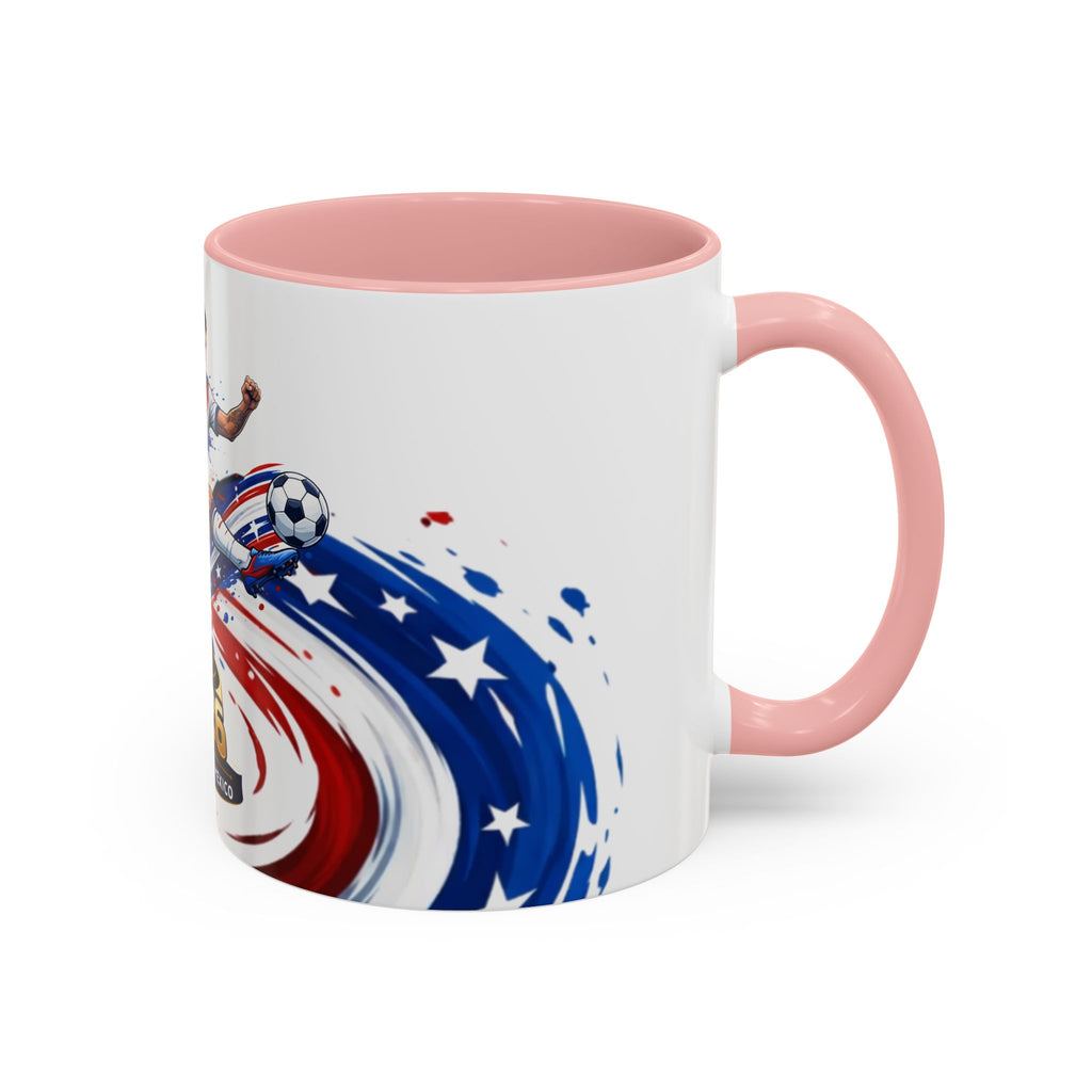 2026 CONCACAF Soccer Champion Accent Mug — USA Canada Mexico  Cup Qualifier Design