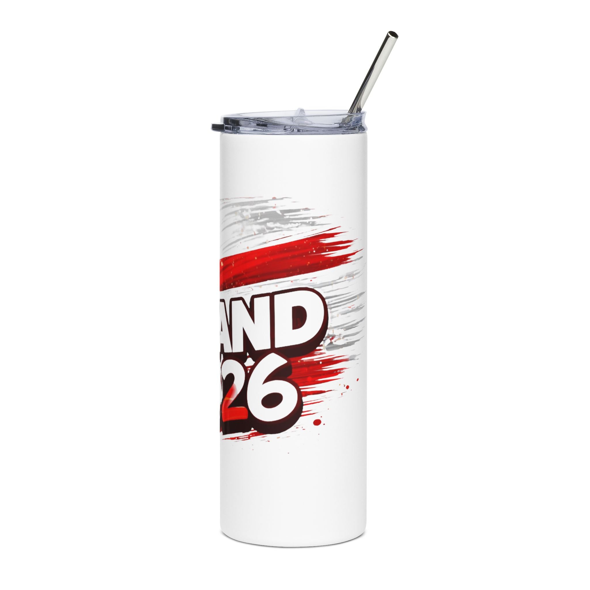 England 2026 Soccer Tumbler — 20oz Stainless Steel Travel Cup