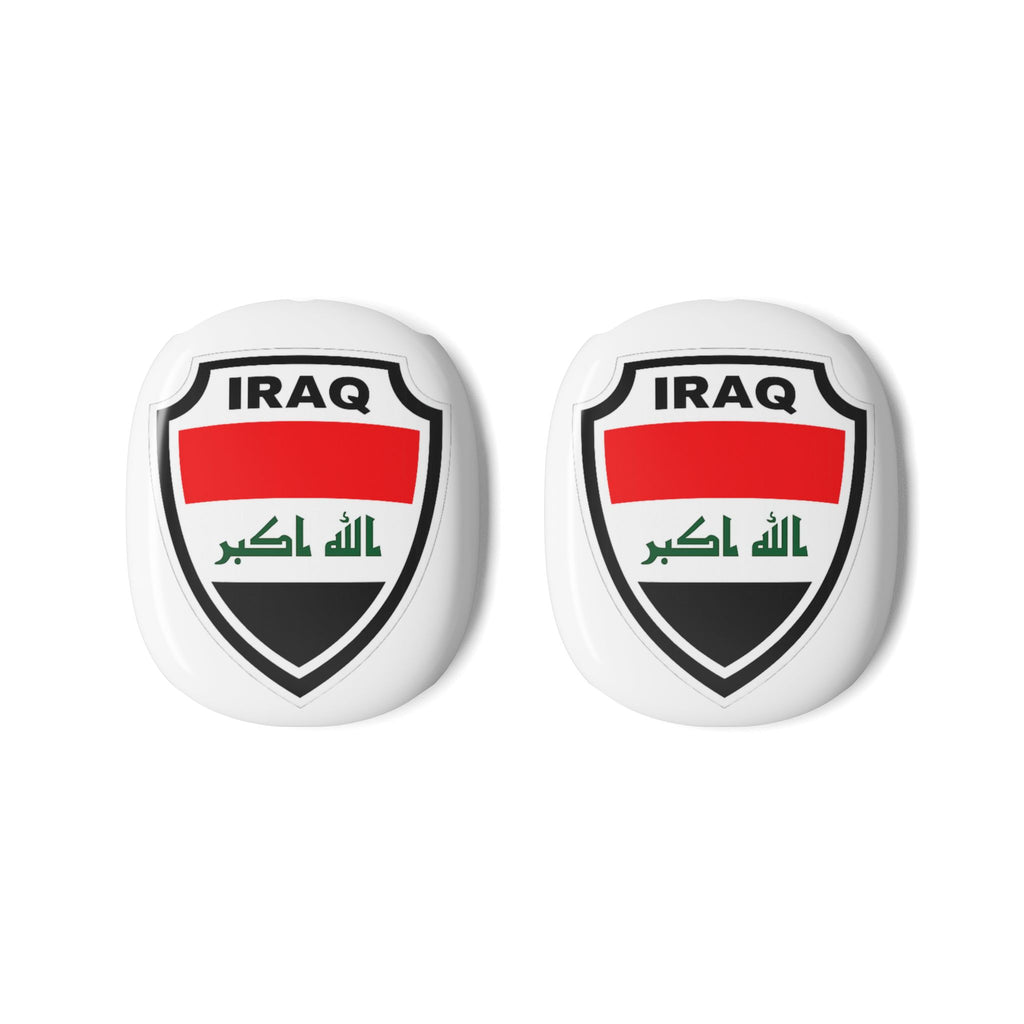 Iraq Flag Shield AirPod Max Case — Protective Patriotic Headphone Covers