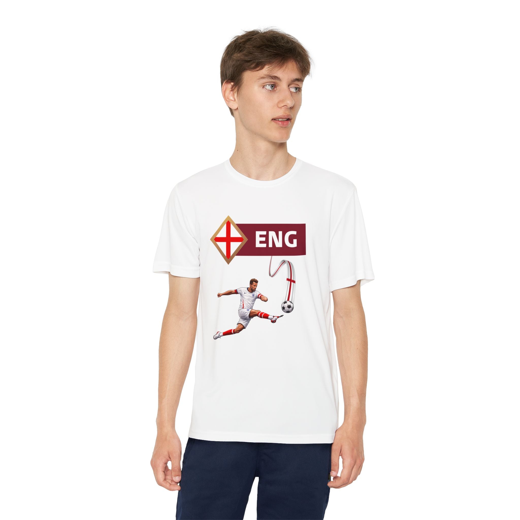 England Soccer Youth Tee - ENG Football Player Graphic