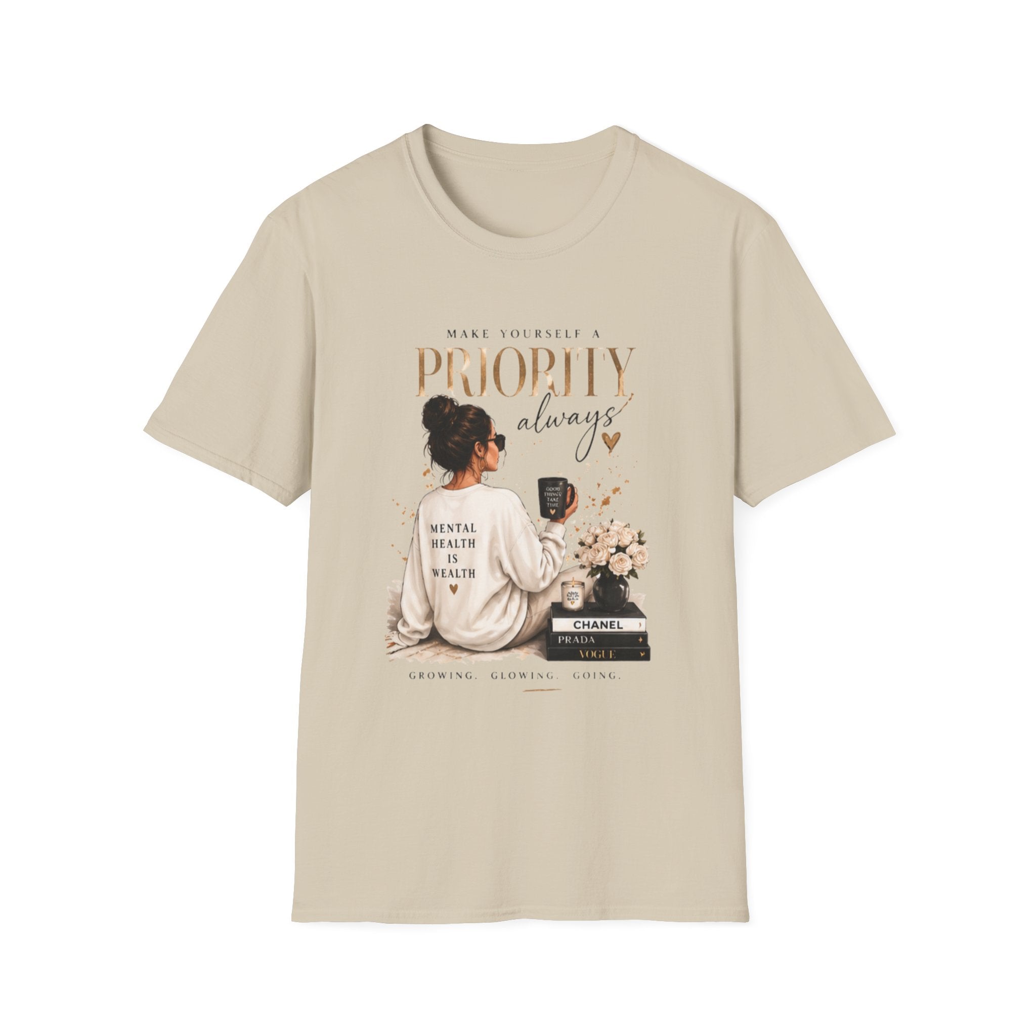 Prioritize Yourself T-Shirt – "Prioritiy Always" Self-Care Graphic Tee