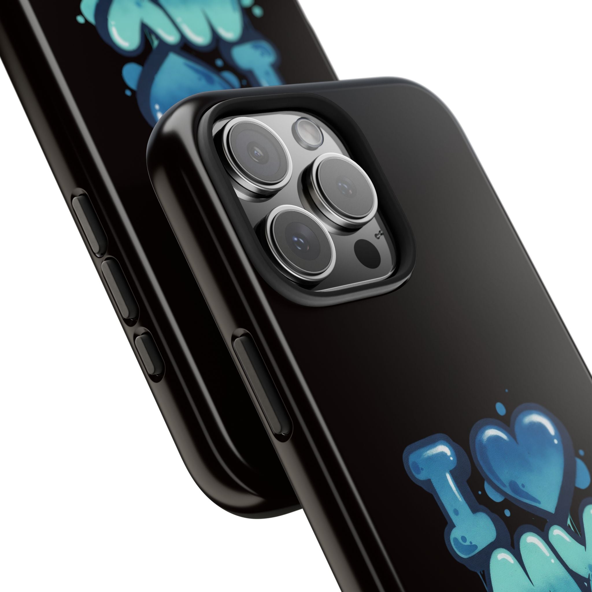 I Love My GF Phone Case — Protective Glossy "I  My GF" Design