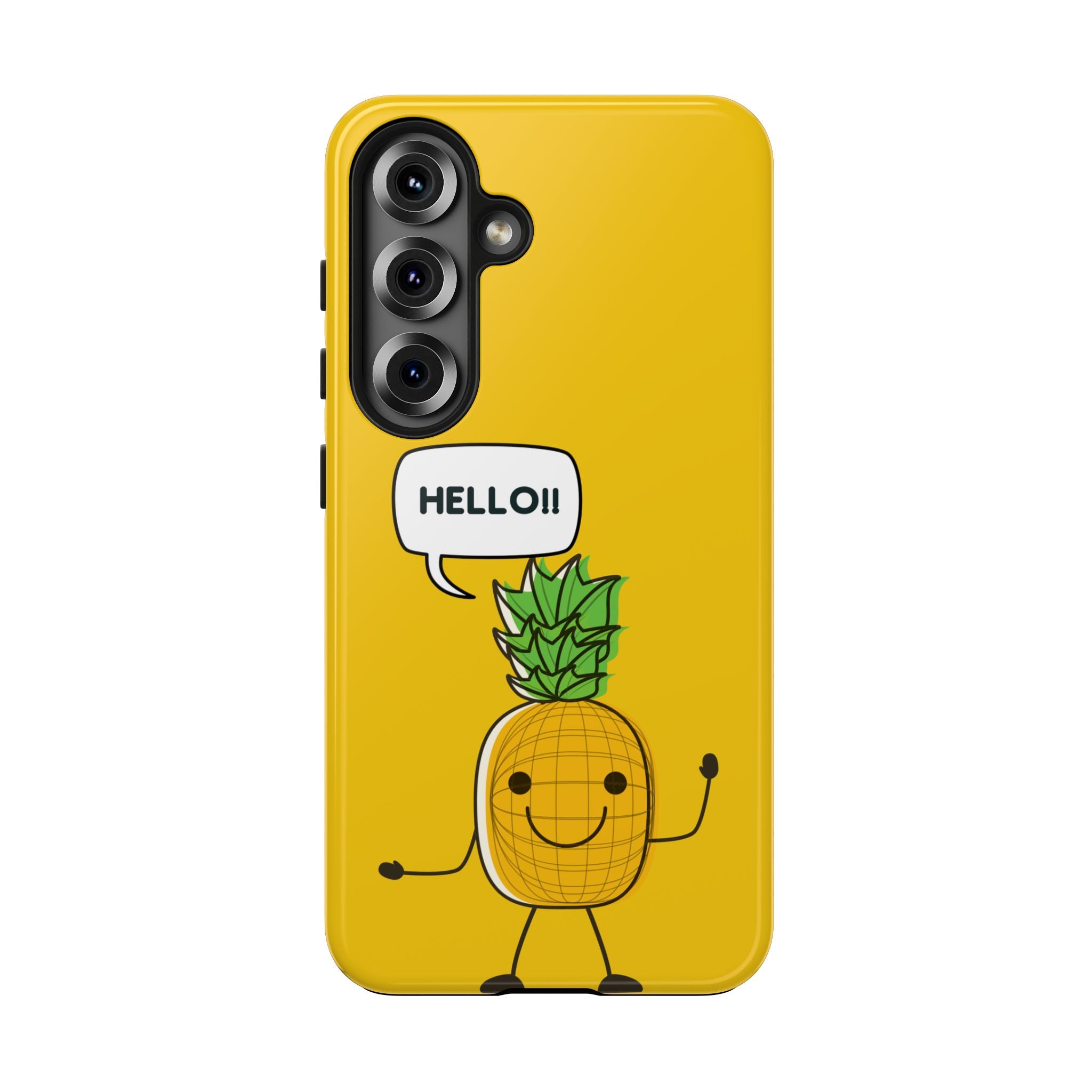 Pineapple 'HELLO!!' Tough Phone Case