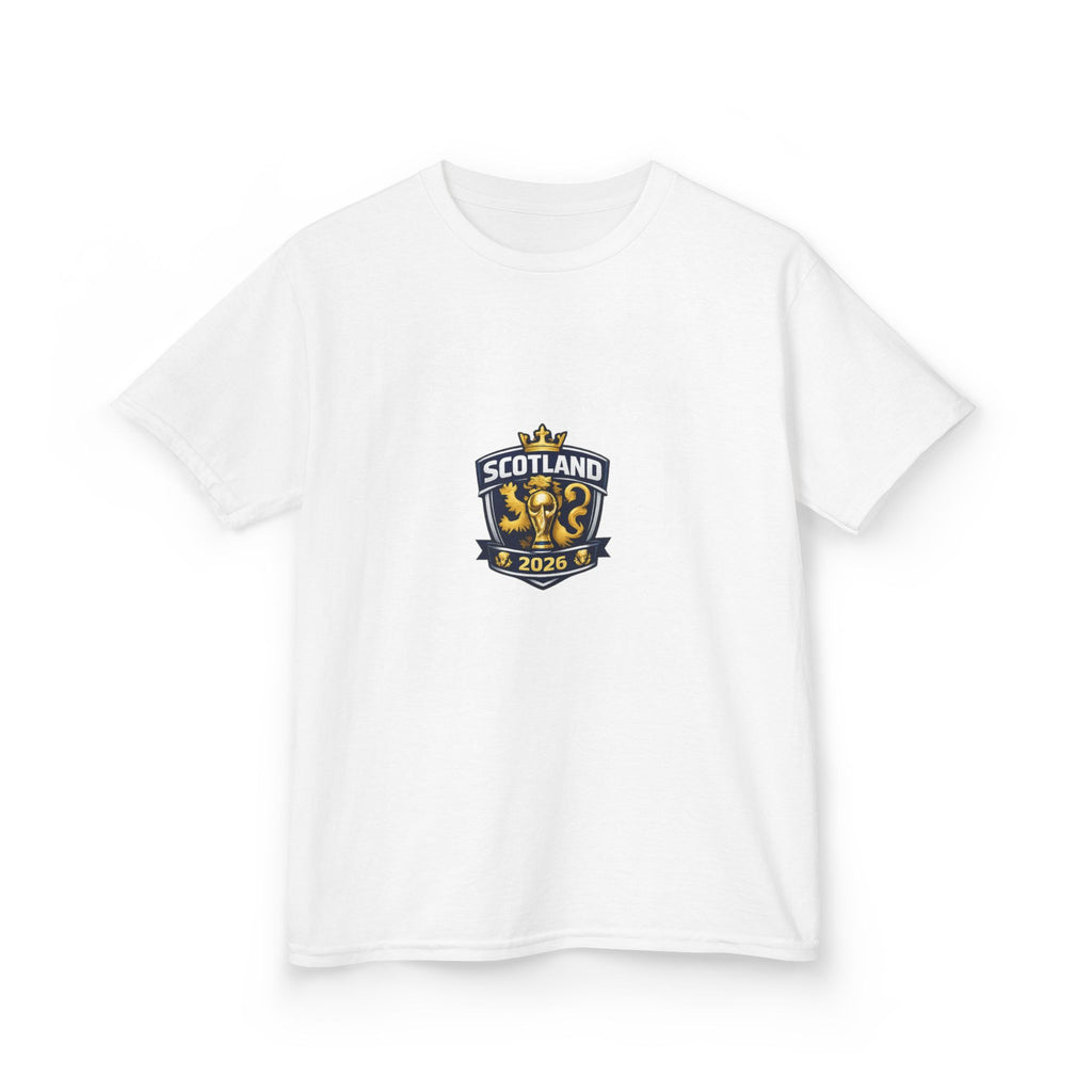 Scotland Kids T‑Shirt — Scotland Crest & Saltire 2026 Youth Tee