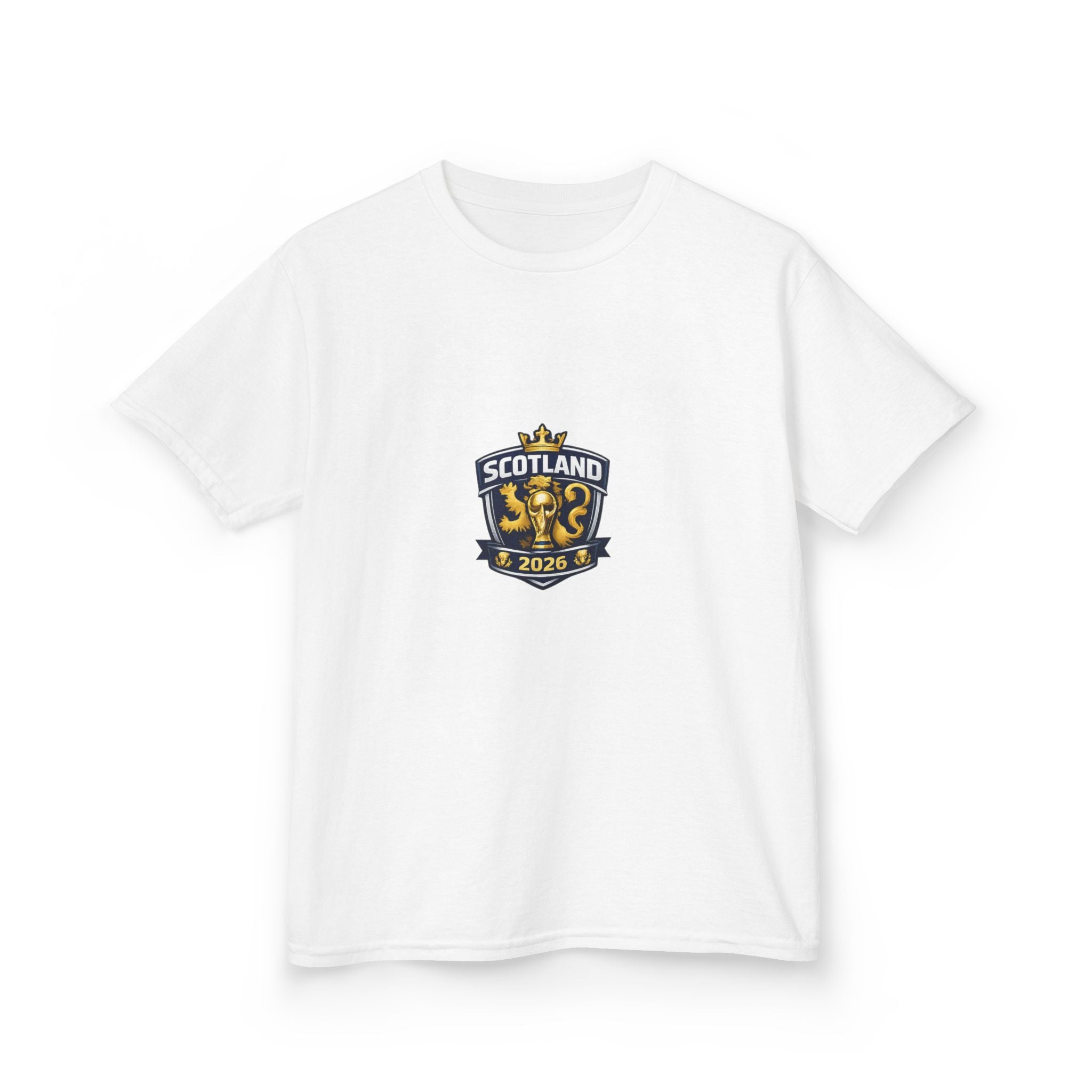 Scotland Kids T‑Shirt — Scotland Crest & Saltire 2026 Youth Tee