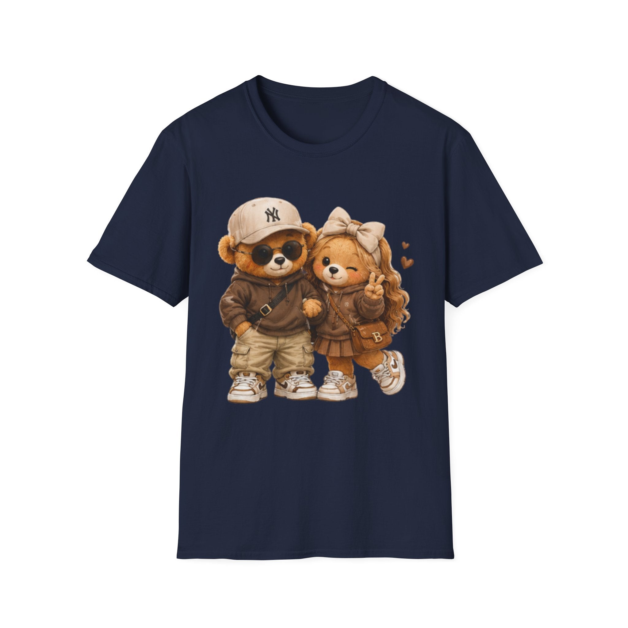 Cute Bear Couple unisex T-Shirt – Cozy Matching Teddy Bears Design