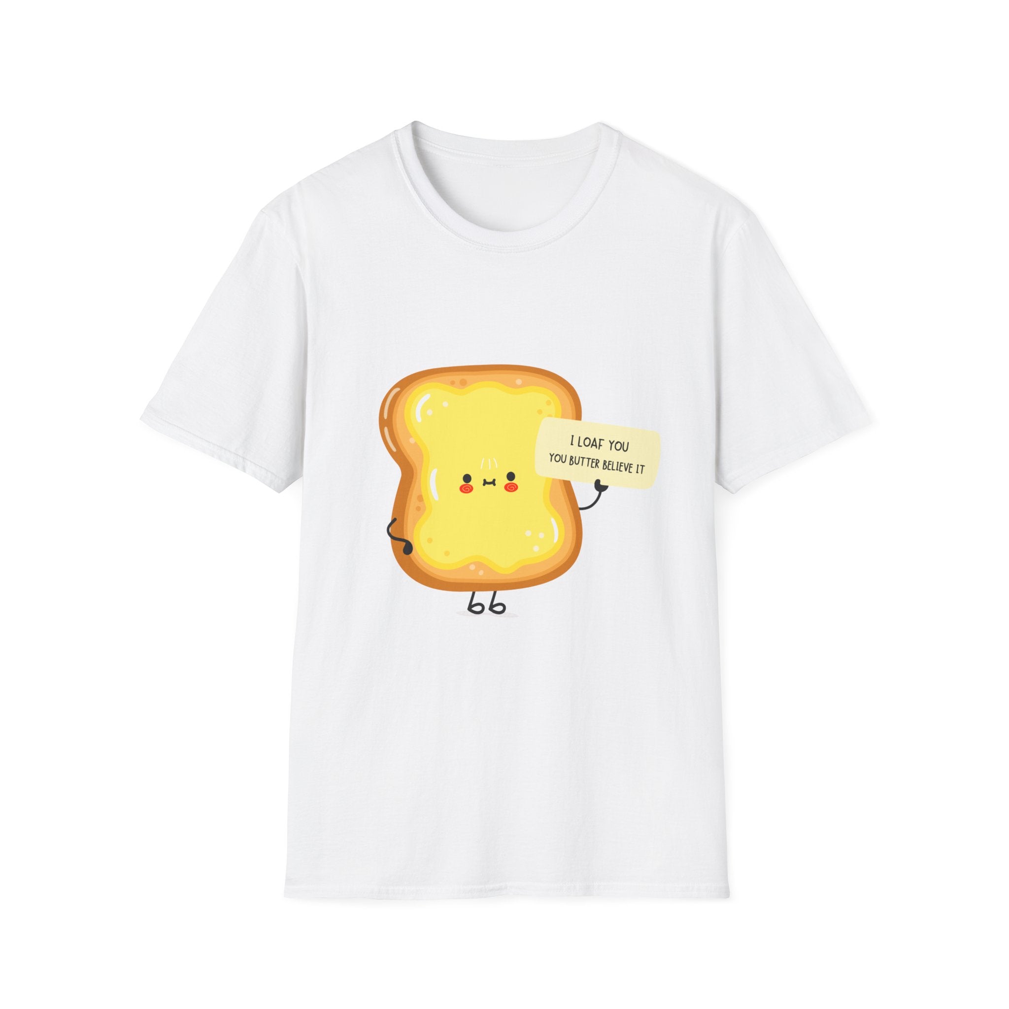 Toast Cute T-Shirt — "I Love You This Much Butter" Kawaii Bread Tee