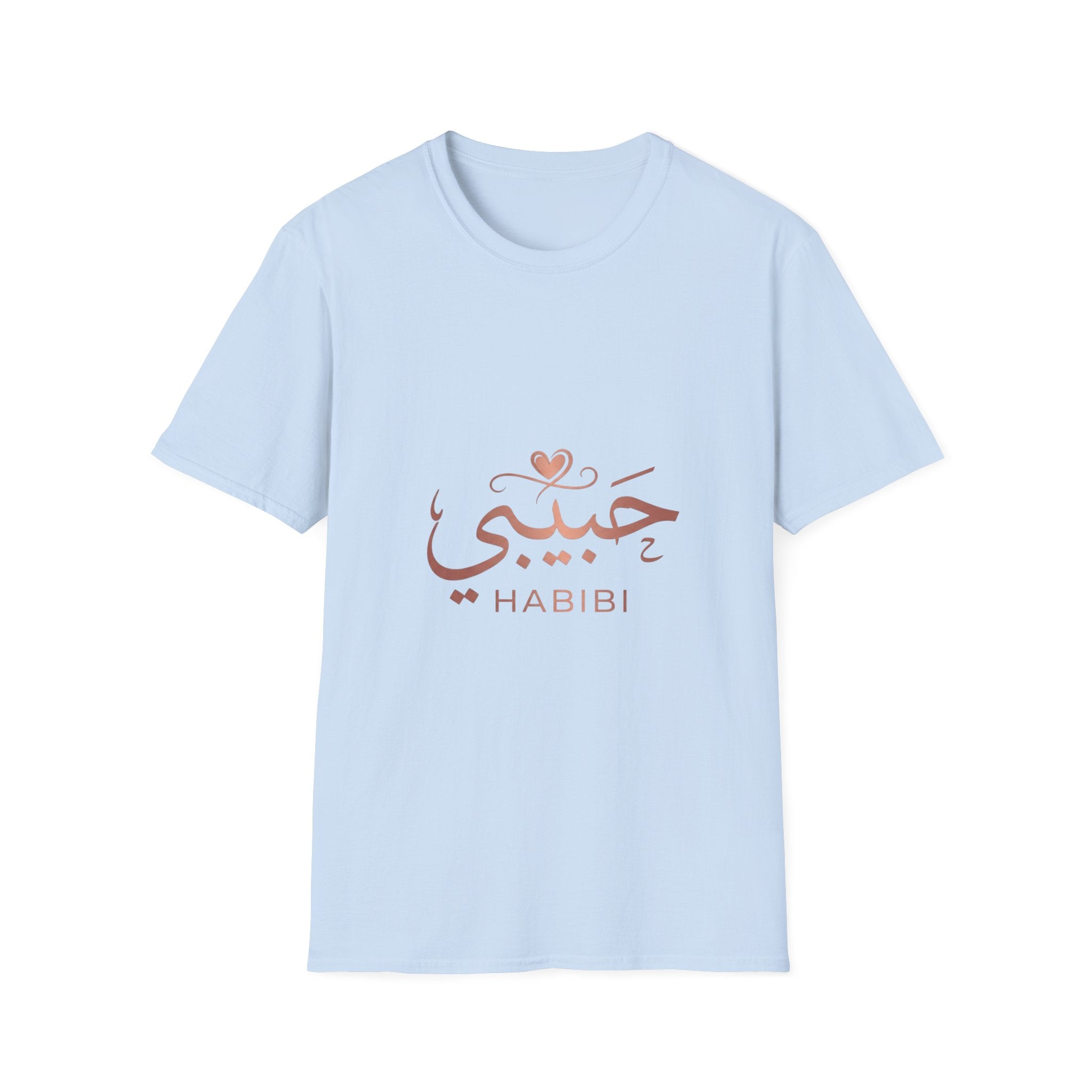 Habibi Script T-Shirt — Arabic Love Tee with Heart Accent