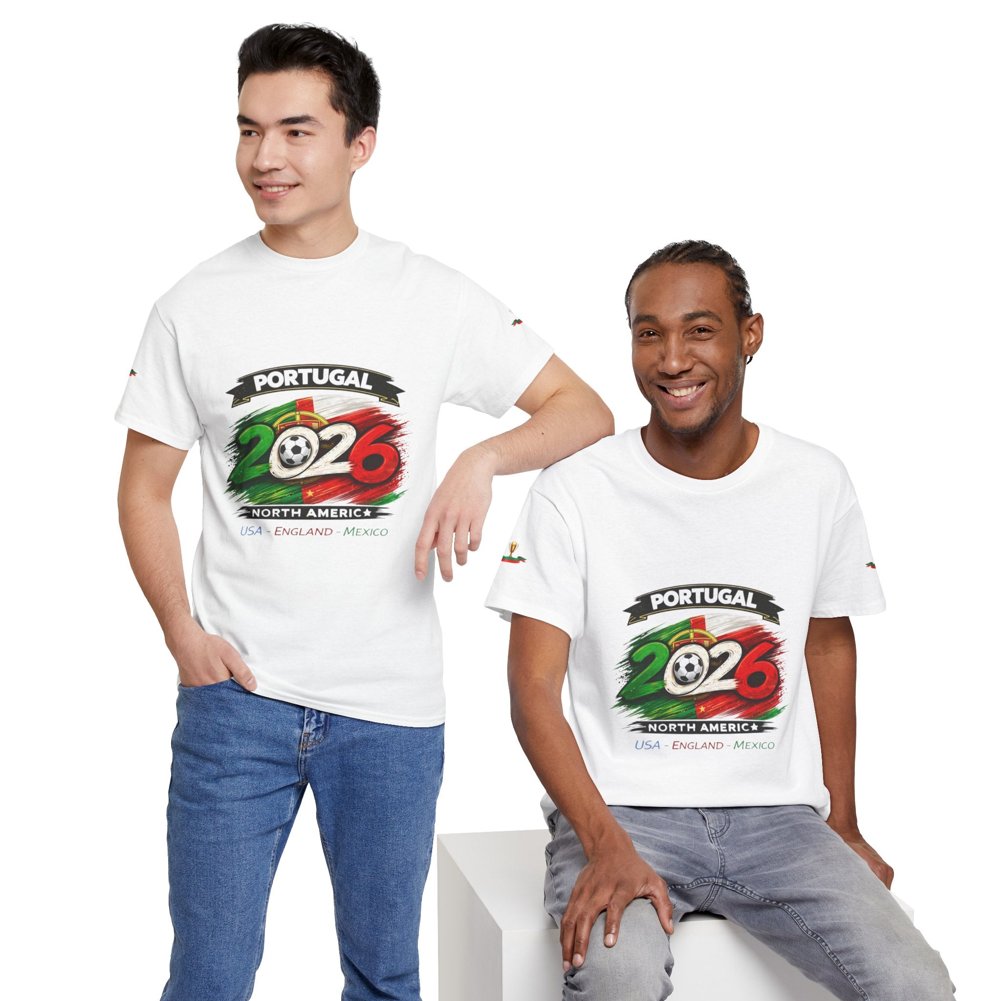 Portugal 2026 Soccer T-Shirt — Cup Trophy Design (USA Canada Mexico)