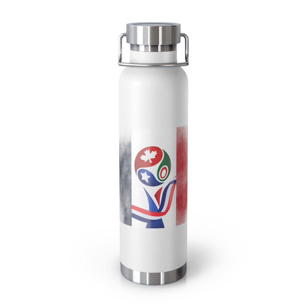france 22oz Insulated Water Bottle — Olympic Team Canada Logo Design