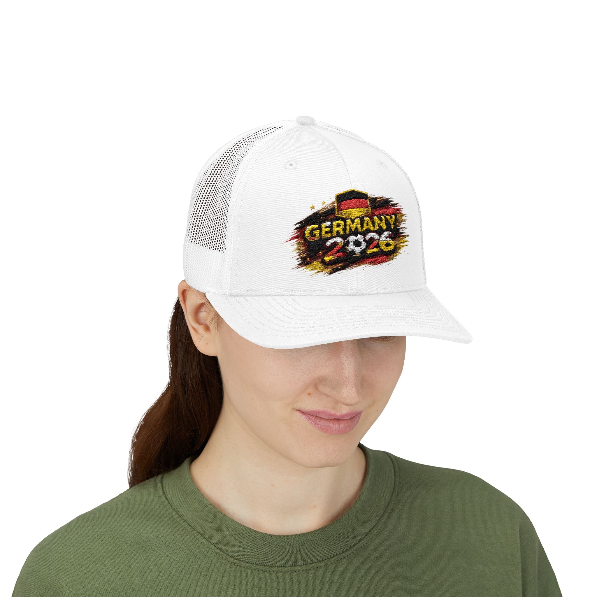 Germany 2026 Soccer Snapback Trucker Cap — German Flag Football Fan Hat