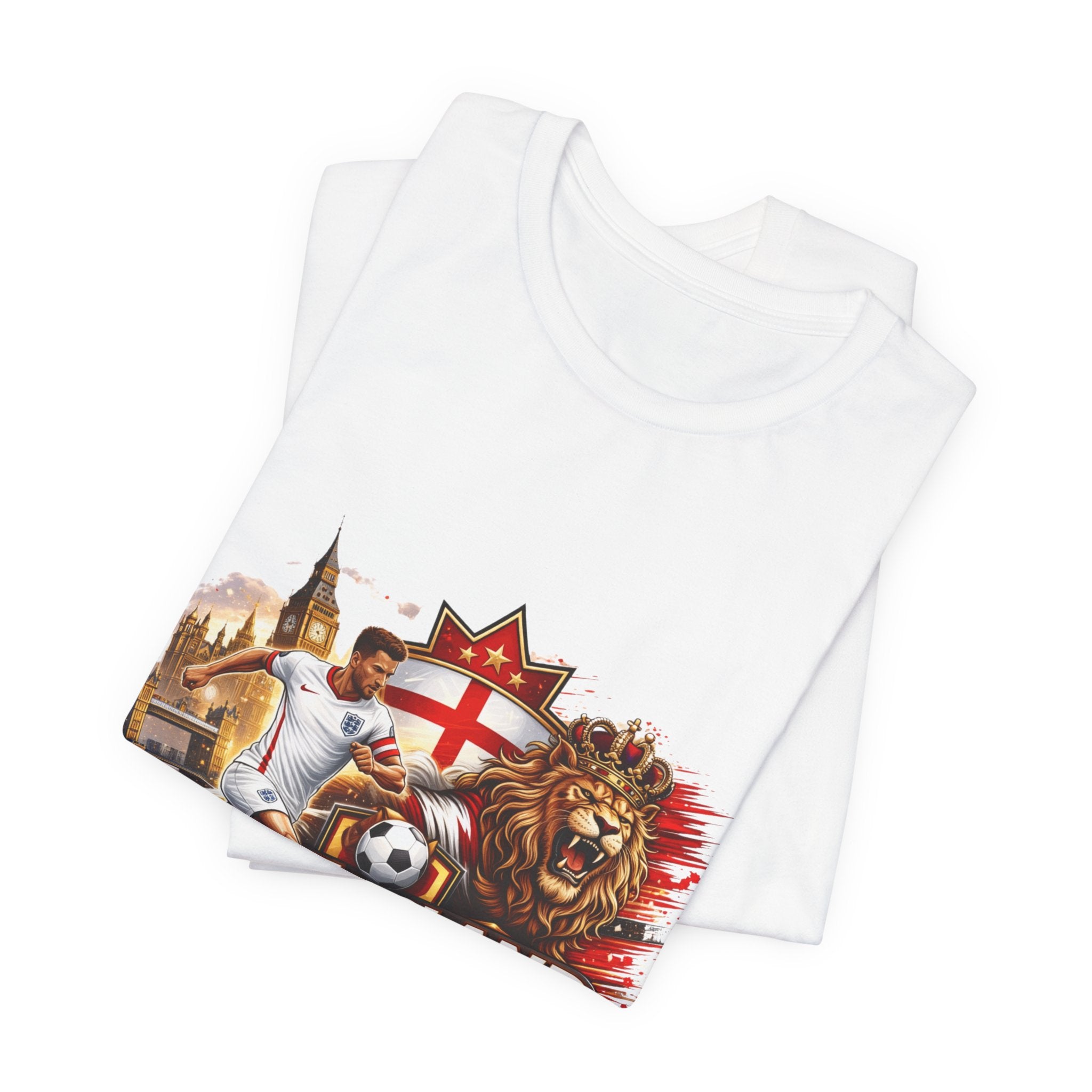 England 2026 Cup Soccer T-Shirt — Lion Crest Football Fan Tee