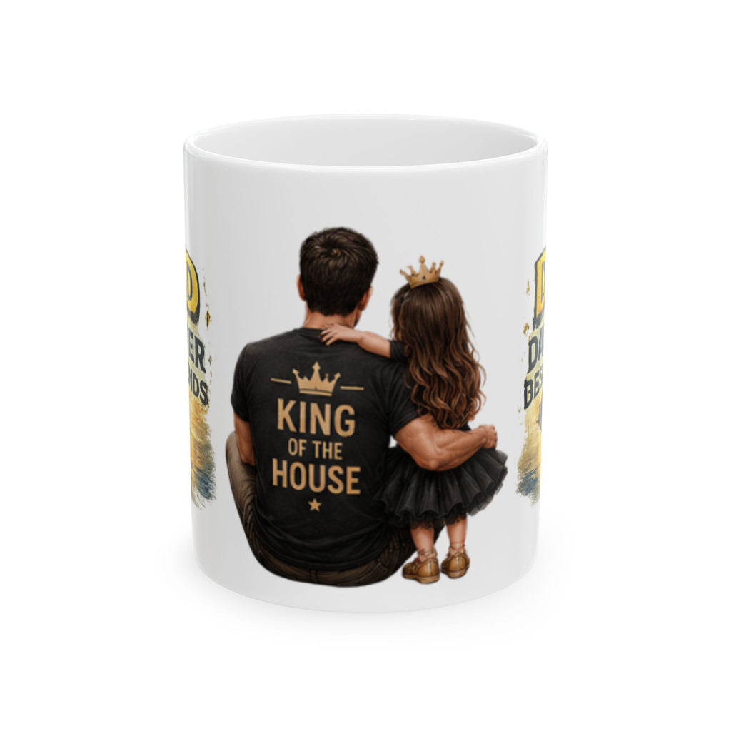 King of the House Mug — Father & Daughter Ceramic Coffee Cup (11oz/15oz)
