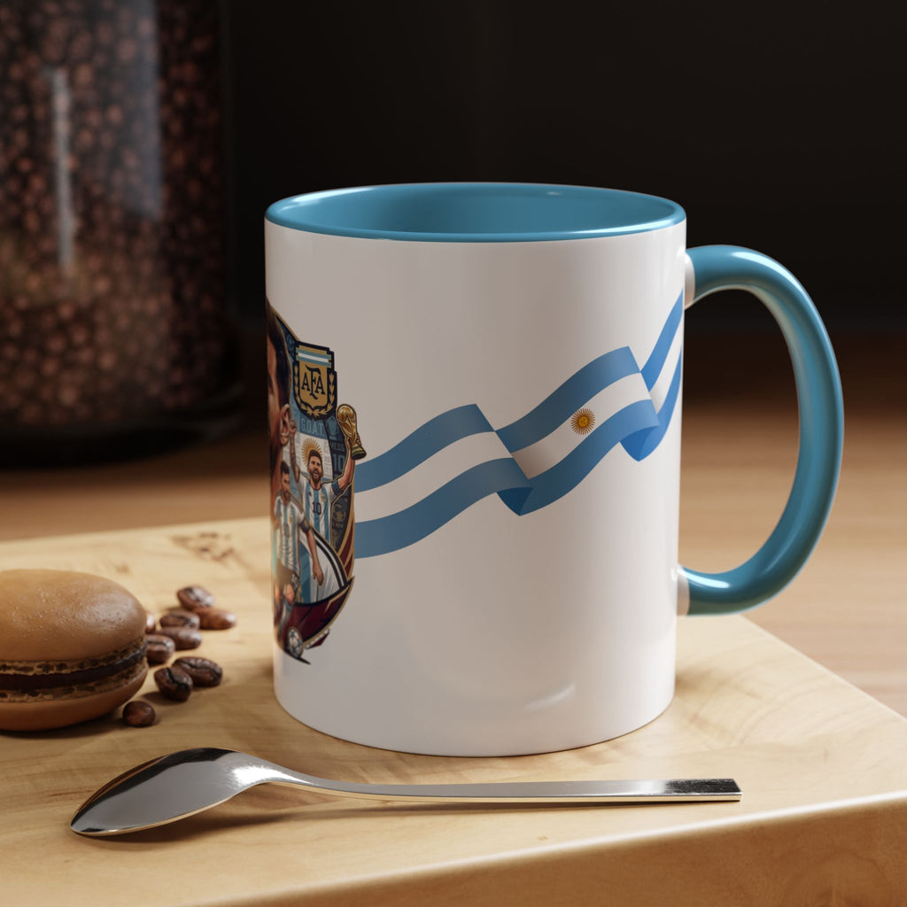Argentina Soccer Player Coffee Mug – National Flag Accent