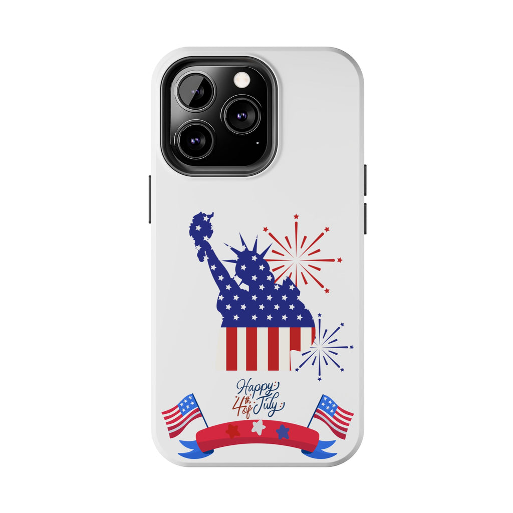 4th of July Tough Phone Case — Statue of Liberty USA Flag Design