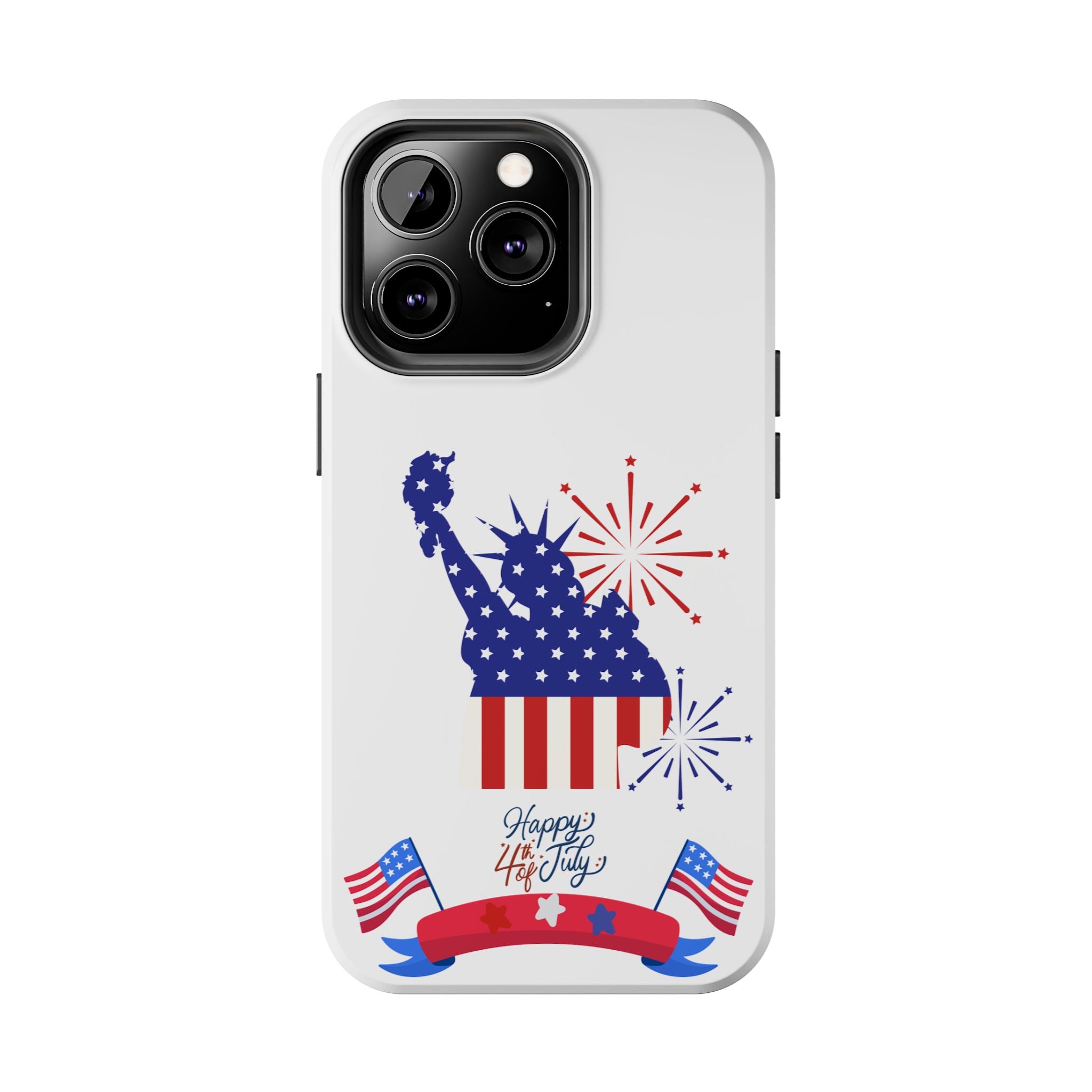 4th of July Tough Phone Case — Statue of Liberty USA Flag Design