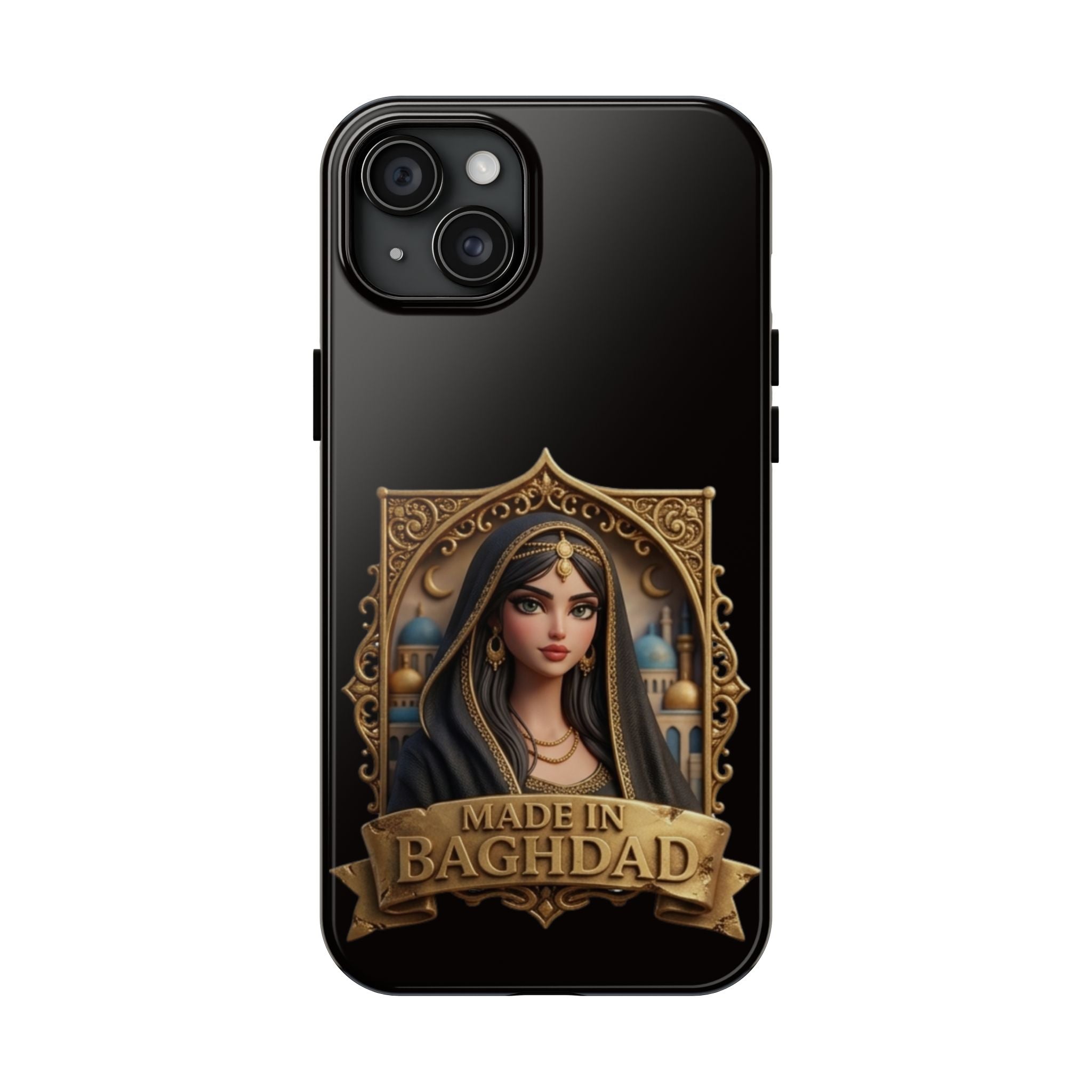 Made in Baghdad Phone Case — Elegant Middle Eastern Portrait Tough Protective Case