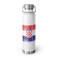 Croatia Flag 22oz Insulated Water Bottle – Copper Vacuum Travel Flask