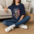 USA Eagle Graphic T-Shirt — Patriotic 2026 American Flag Design
