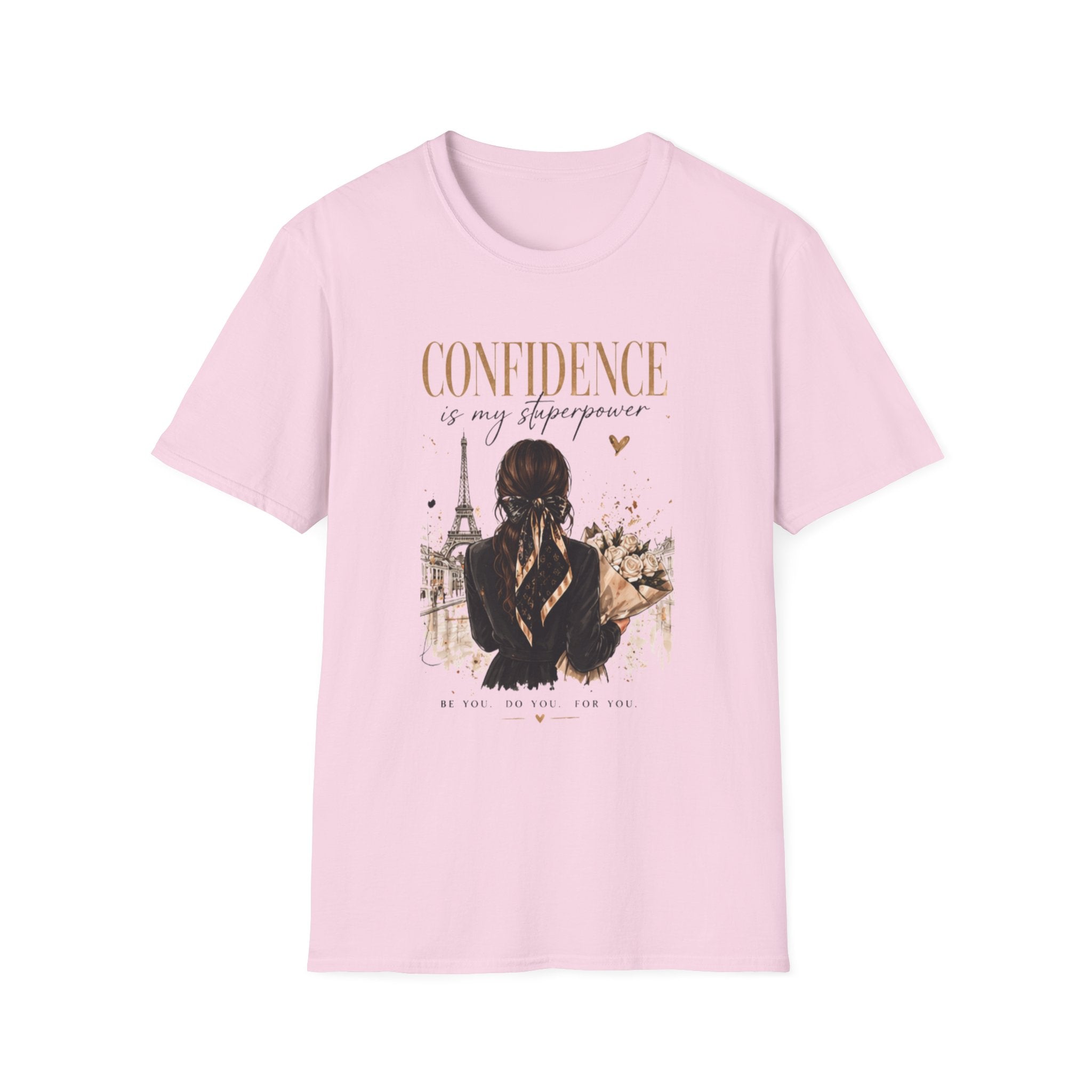 Confidence Is My Superpower T-Shirt — Paris Girl Inspirational Graphic Tee