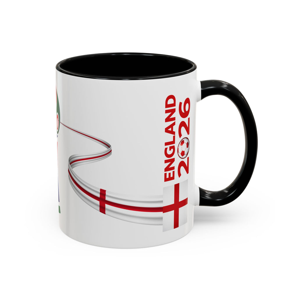 England 2026 Soccer Cup Accent Coffee Mug