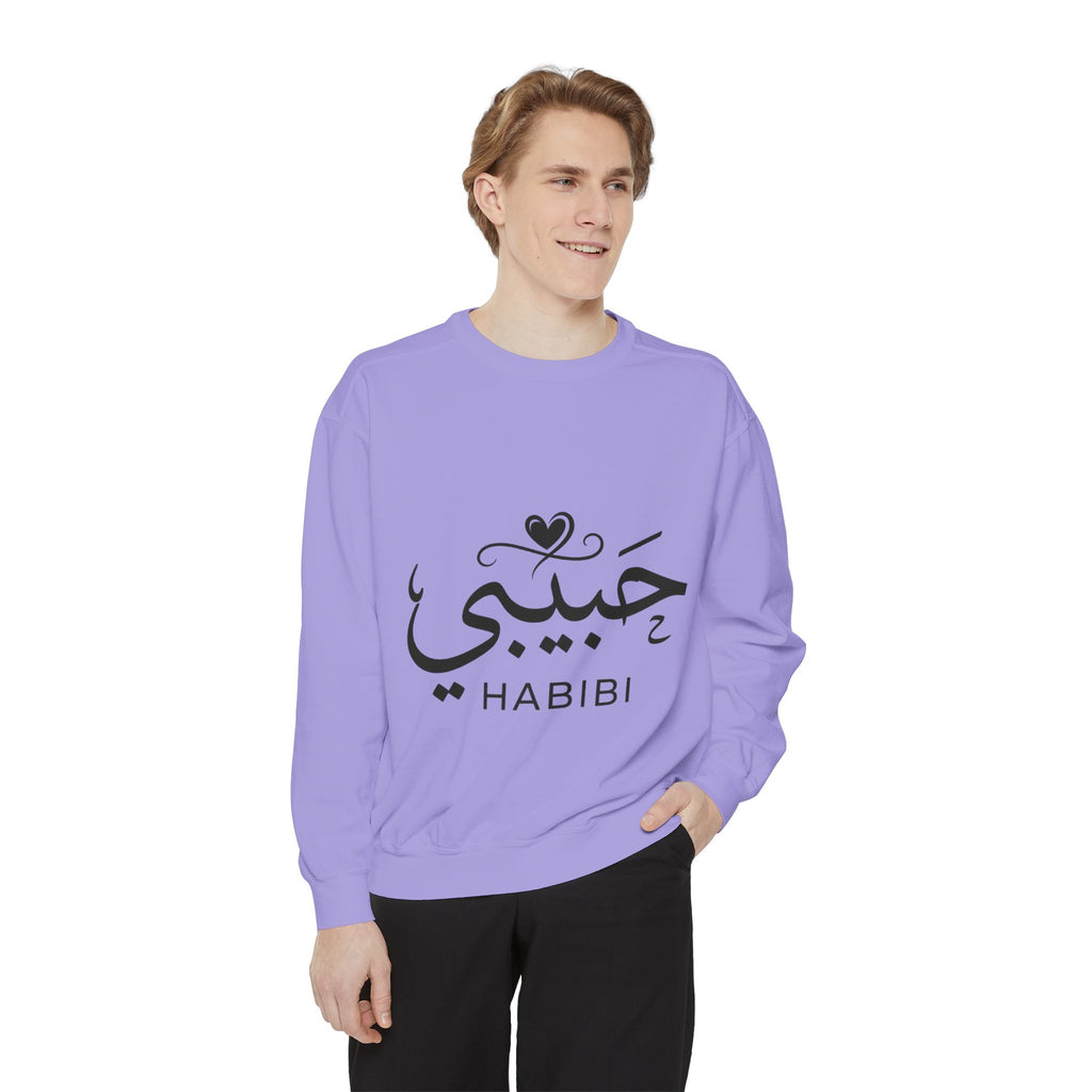 Habibi Sweatshirt — Arabic 'Habibi' Love Script Cozy Sweater