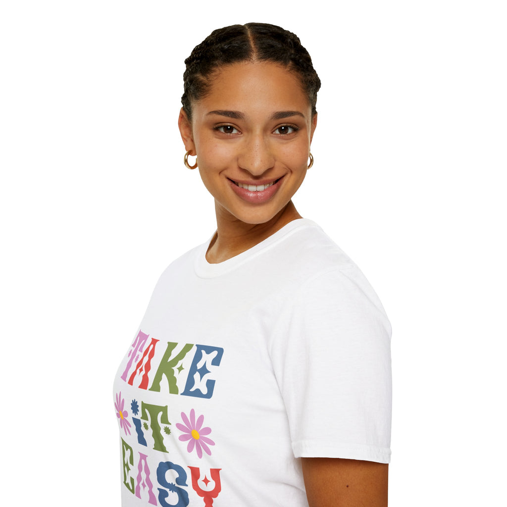 Take It Easy Retro Floral T-Shirt