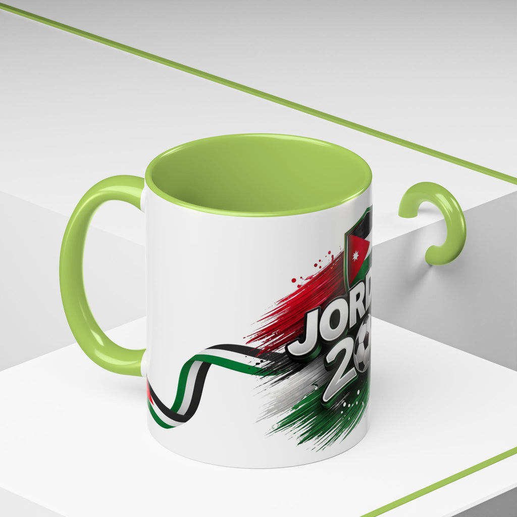 Jordan 2026 Soccer Accent Coffee Mug – Jordan Flag Football Fan Gift (11/15oz)