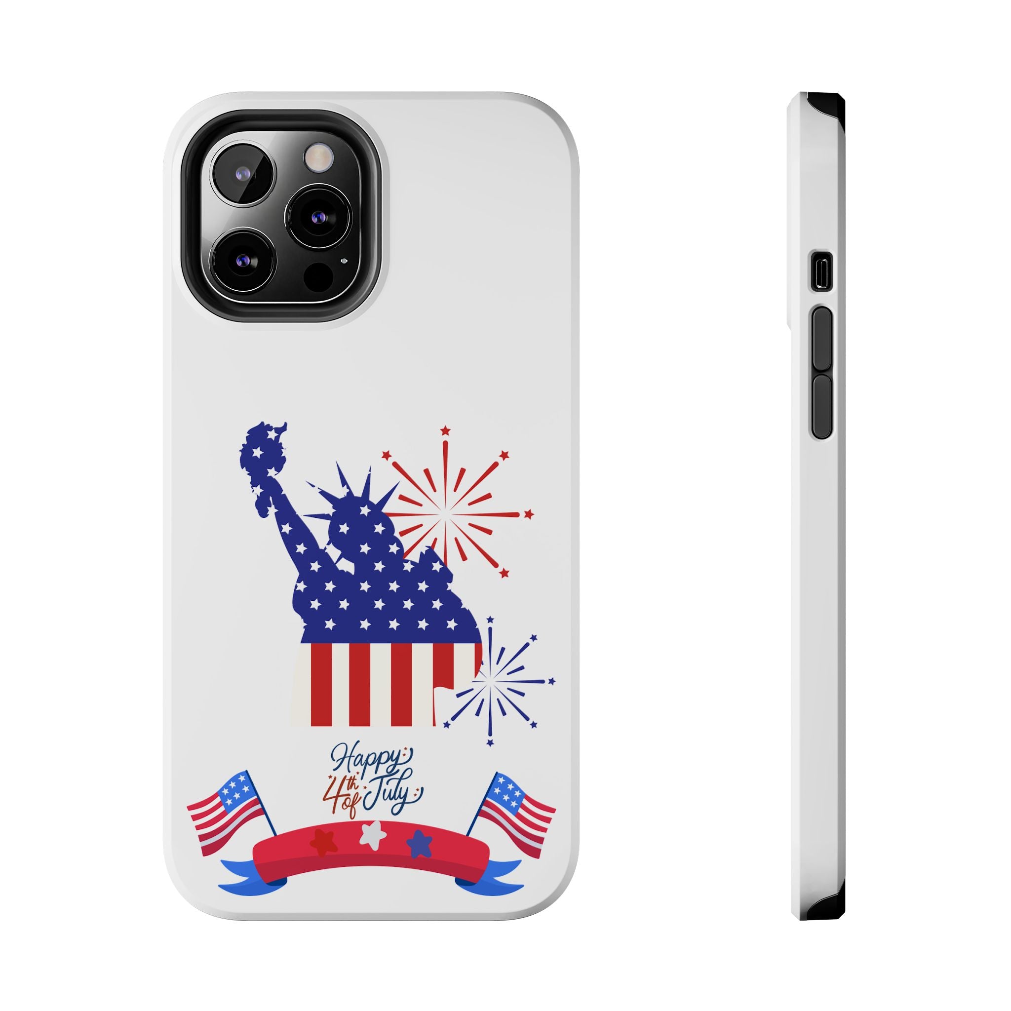 4th of July Tough Phone Case — Statue of Liberty USA Flag Design