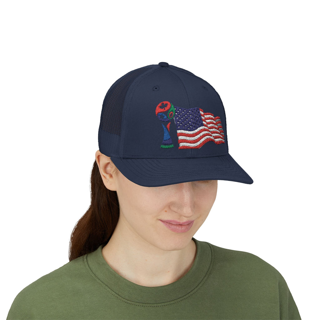 USA Cup Flag Snapback Cap