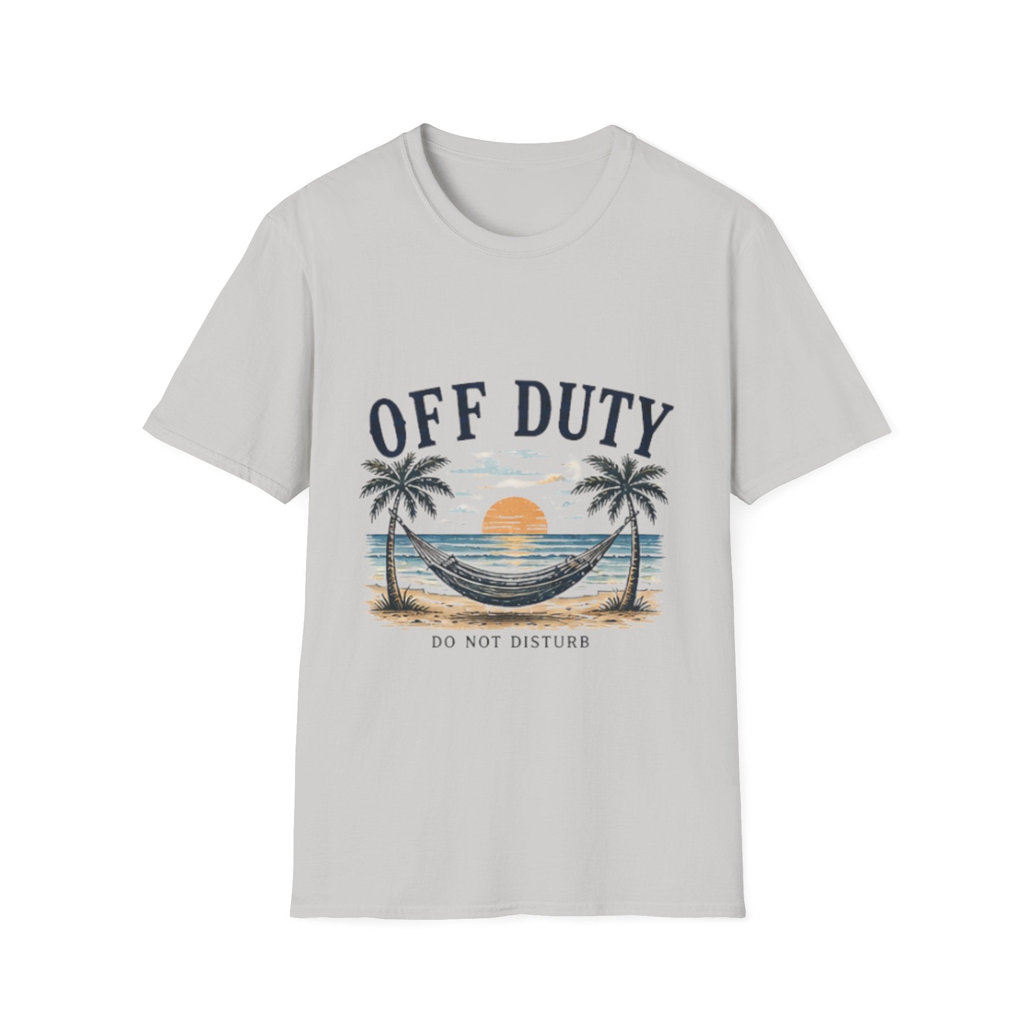 Off Duty Beach unisex T-Shirt — Hammock Sunset Vacation Tee