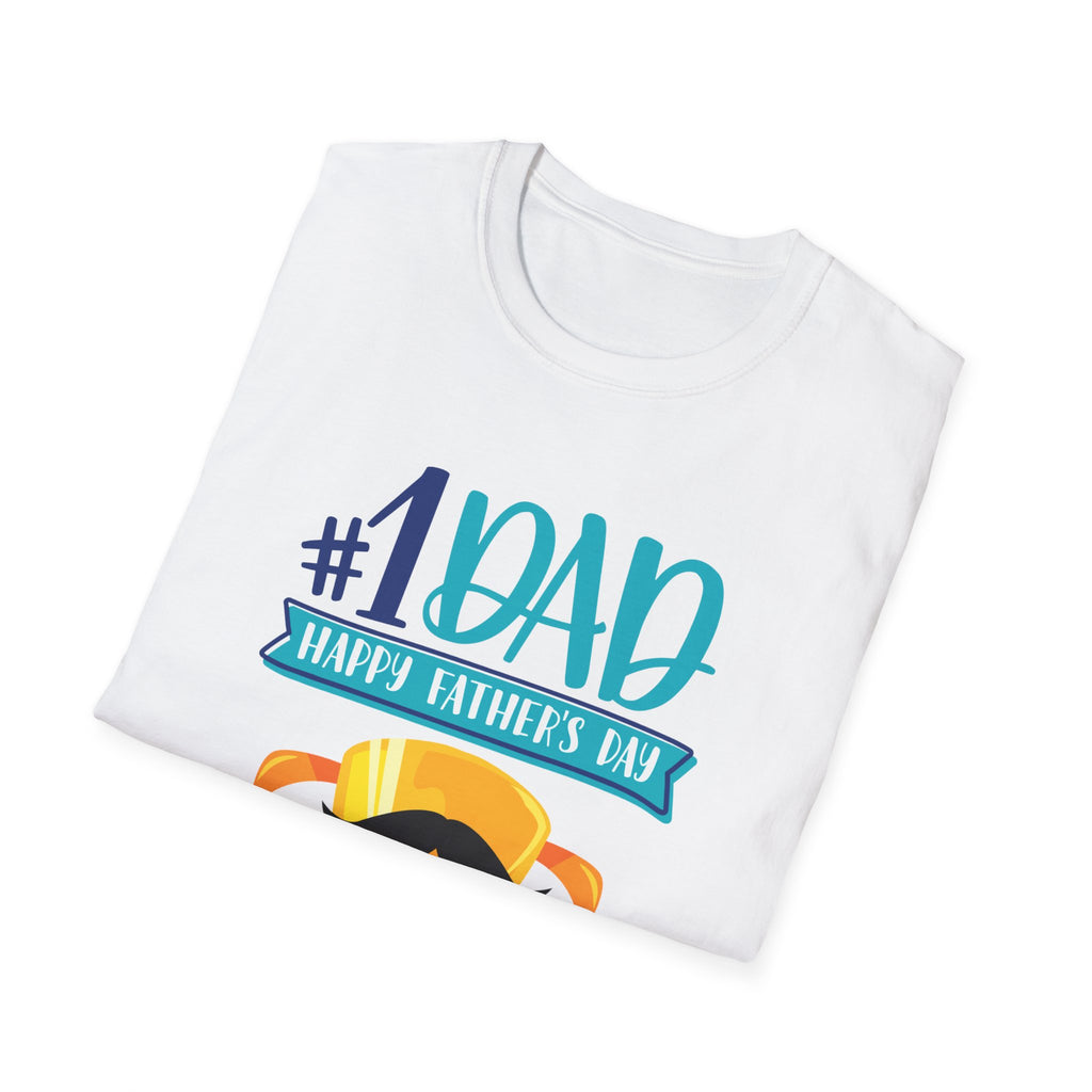 #1 Dad Trophy T-Shirt - Happy Father's Day Graphic Tee