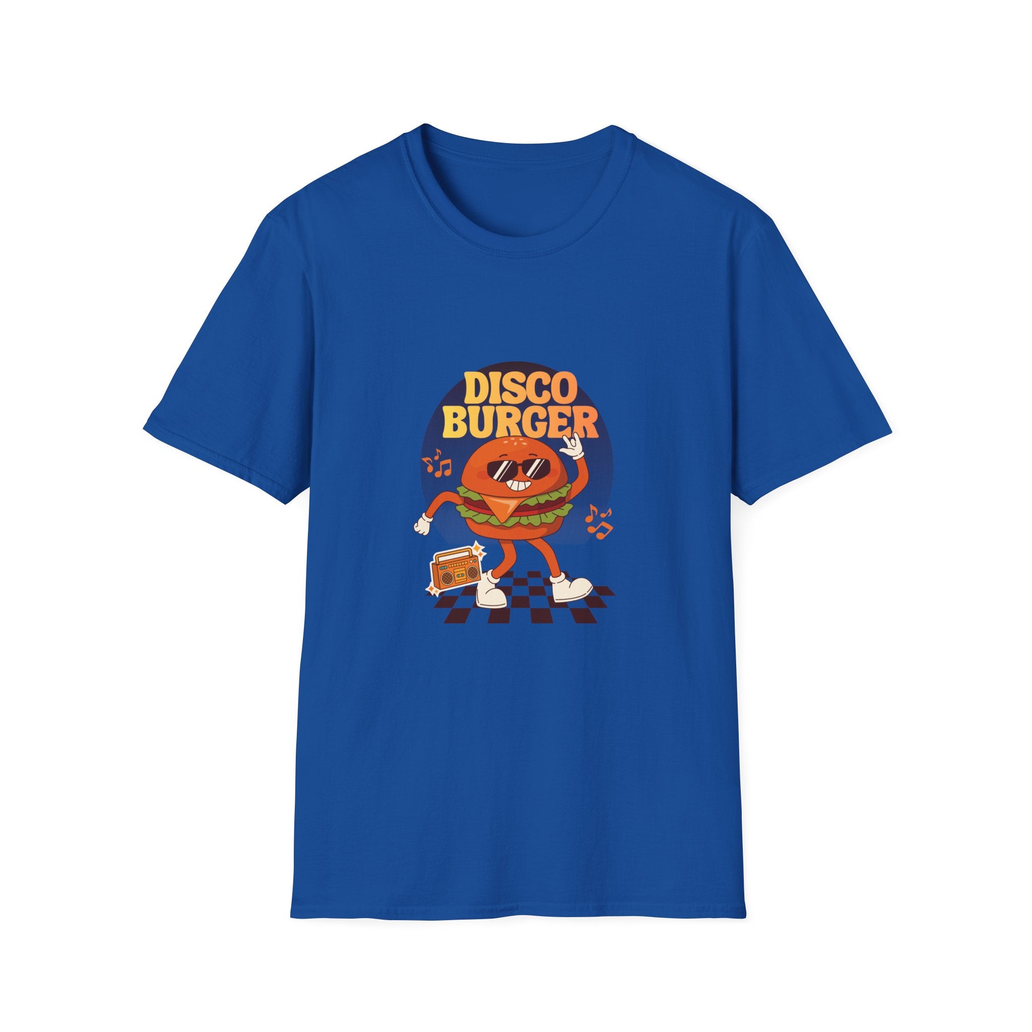 Disco Burger T-Shirt — Retro Dancing Burger Graphic Tee