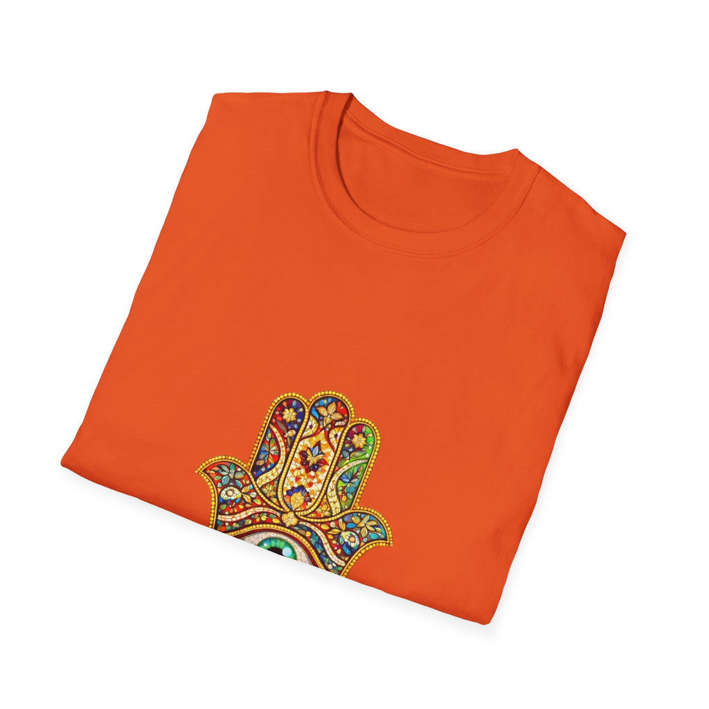 Hamsa Hand T-Shirt – Colorful Protective Eye Boho Tee